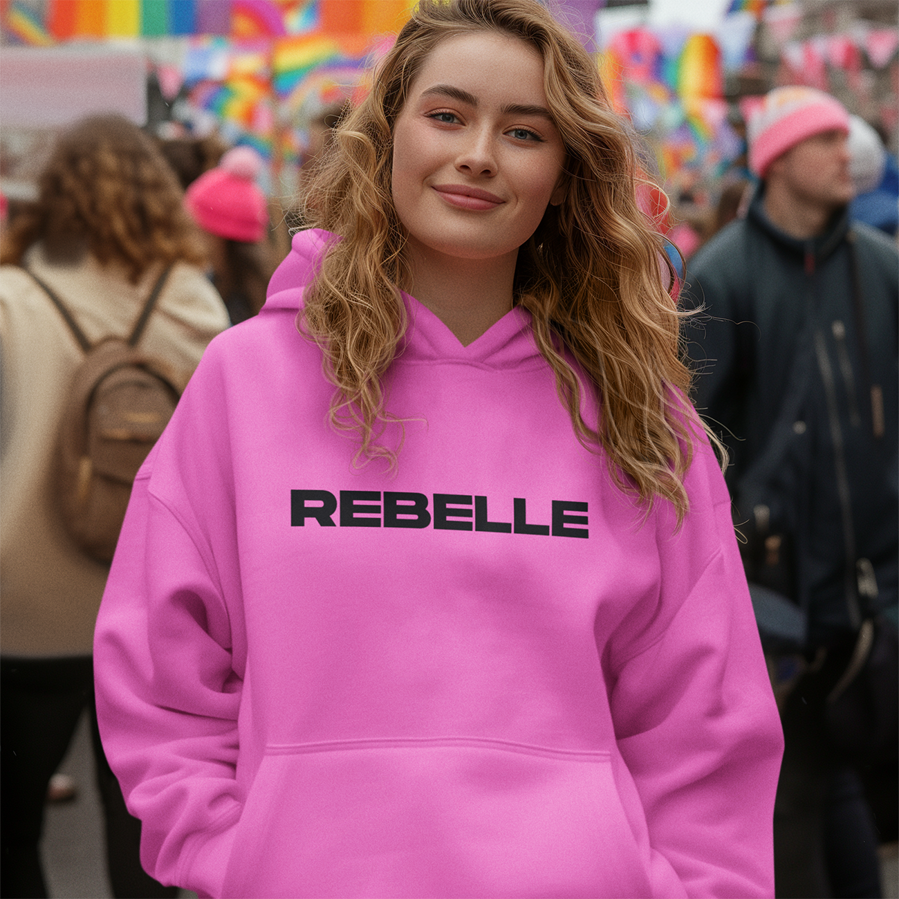 Rebelle Unisex Hooded Sweatshirt product thumbnail image Rebelle Unisex Hooded Sweatshirt product thumbnail image