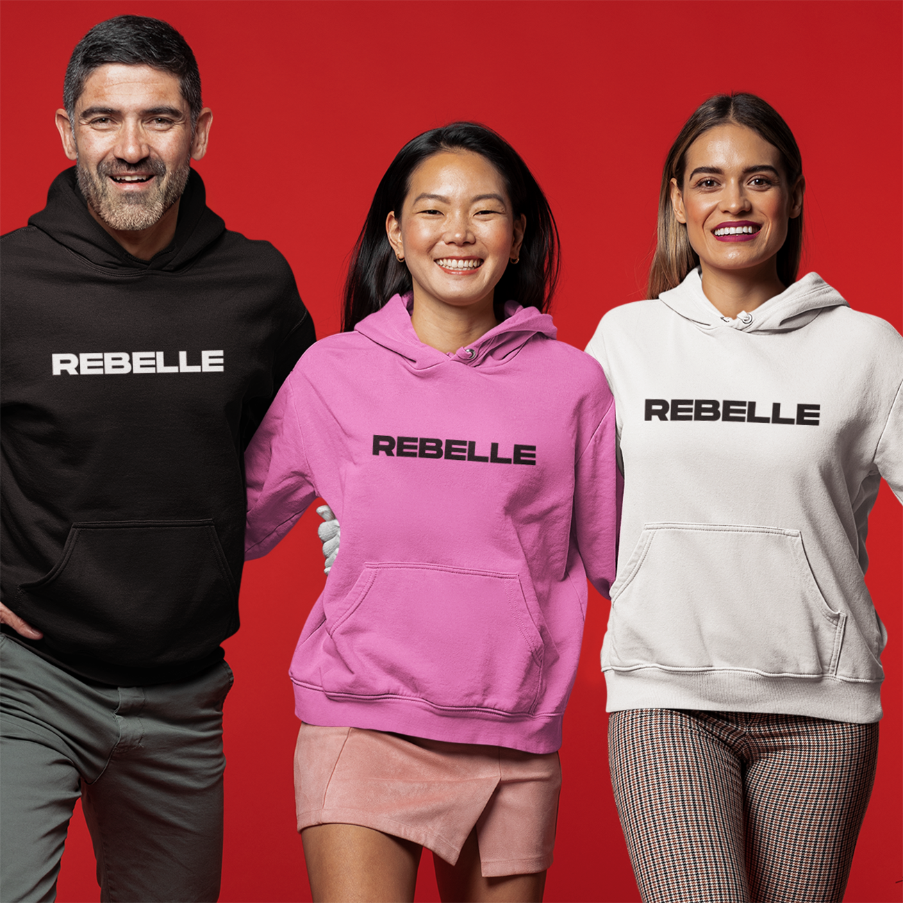 Rebelle Unisex Hooded Sweatshirt product thumbnail image Rebelle Unisex Hooded Sweatshirt product thumbnail image
