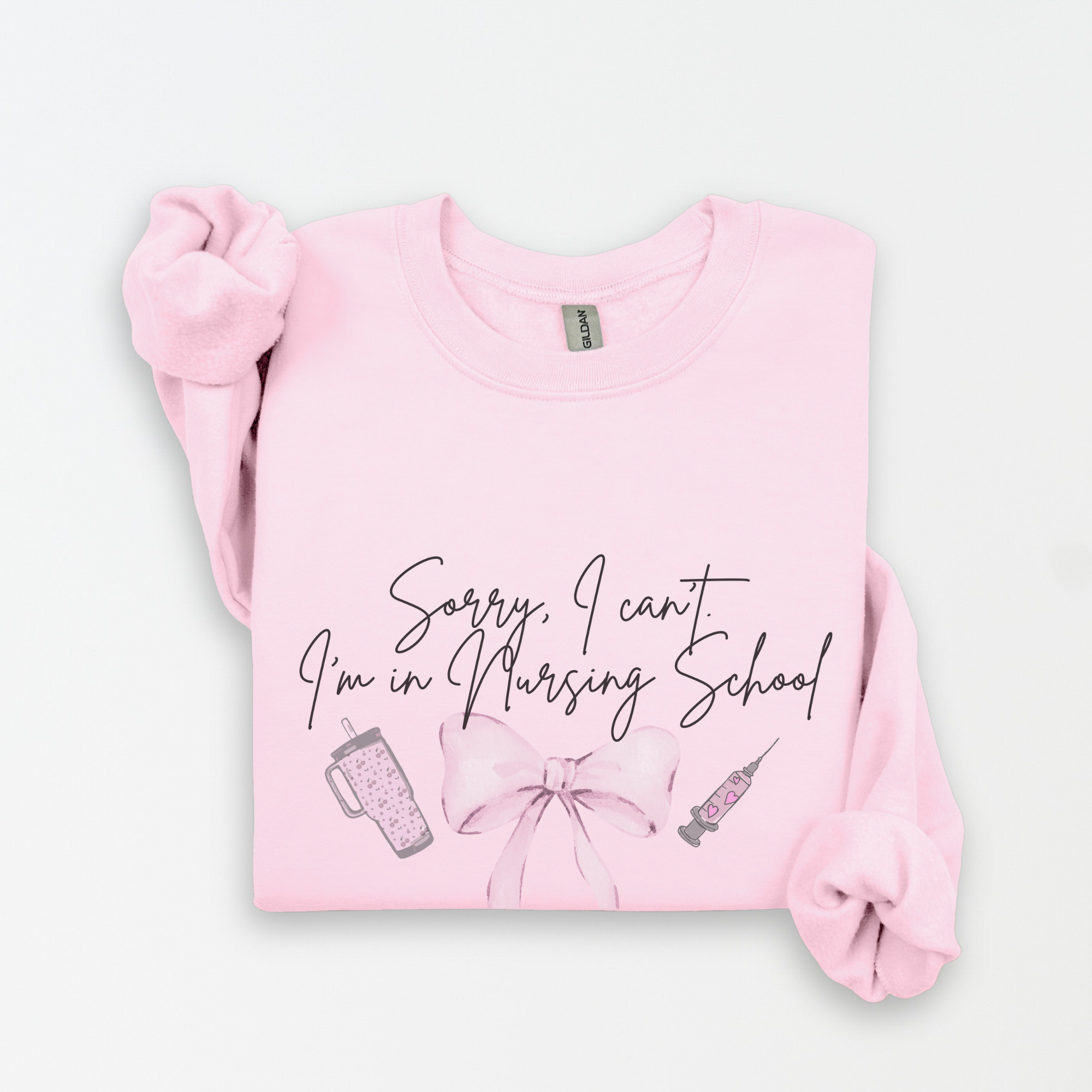 Cute Nursing School Crewneck Sweatshirt, Nursing Gift, Comfortable Pullover, Study Apparel, Unisex Sweatshirt, School Spirit product thumbnail image Cute Nursing School Crewneck Sweatshirt, Nursing Gift, Comfortable Pullover, Study Apparel, Unisex Sweatshirt, School Spirit product thumbnail image