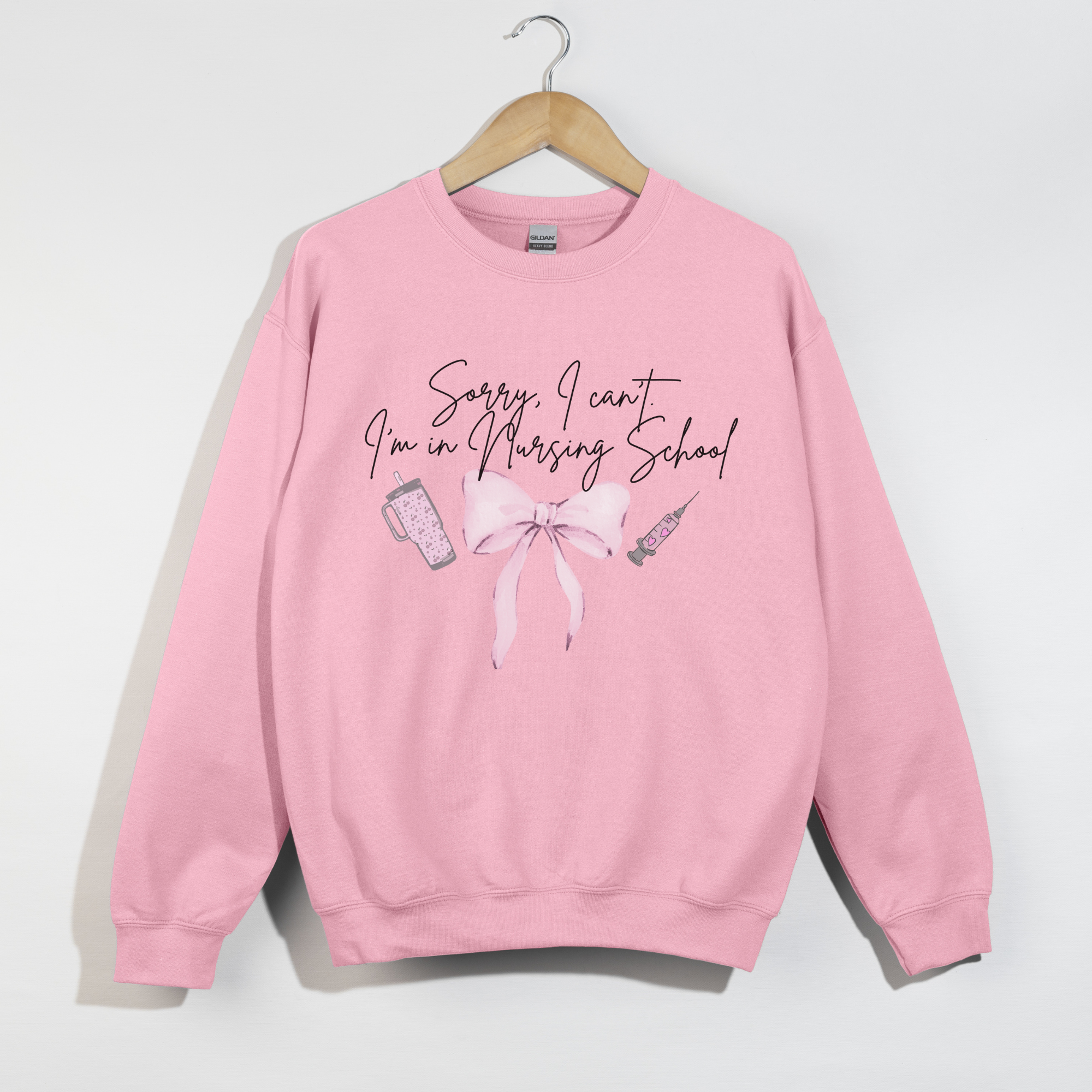 Cute Nursing School Crewneck Sweatshirt, Nursing Gift, Comfortable Pullover, Study Apparel, Unisex Sweatshirt, School Spirit product thumbnail image Cute Nursing School Crewneck Sweatshirt, Nursing Gift, Comfortable Pullover, Study Apparel, Unisex Sweatshirt, School Spirit product thumbnail image