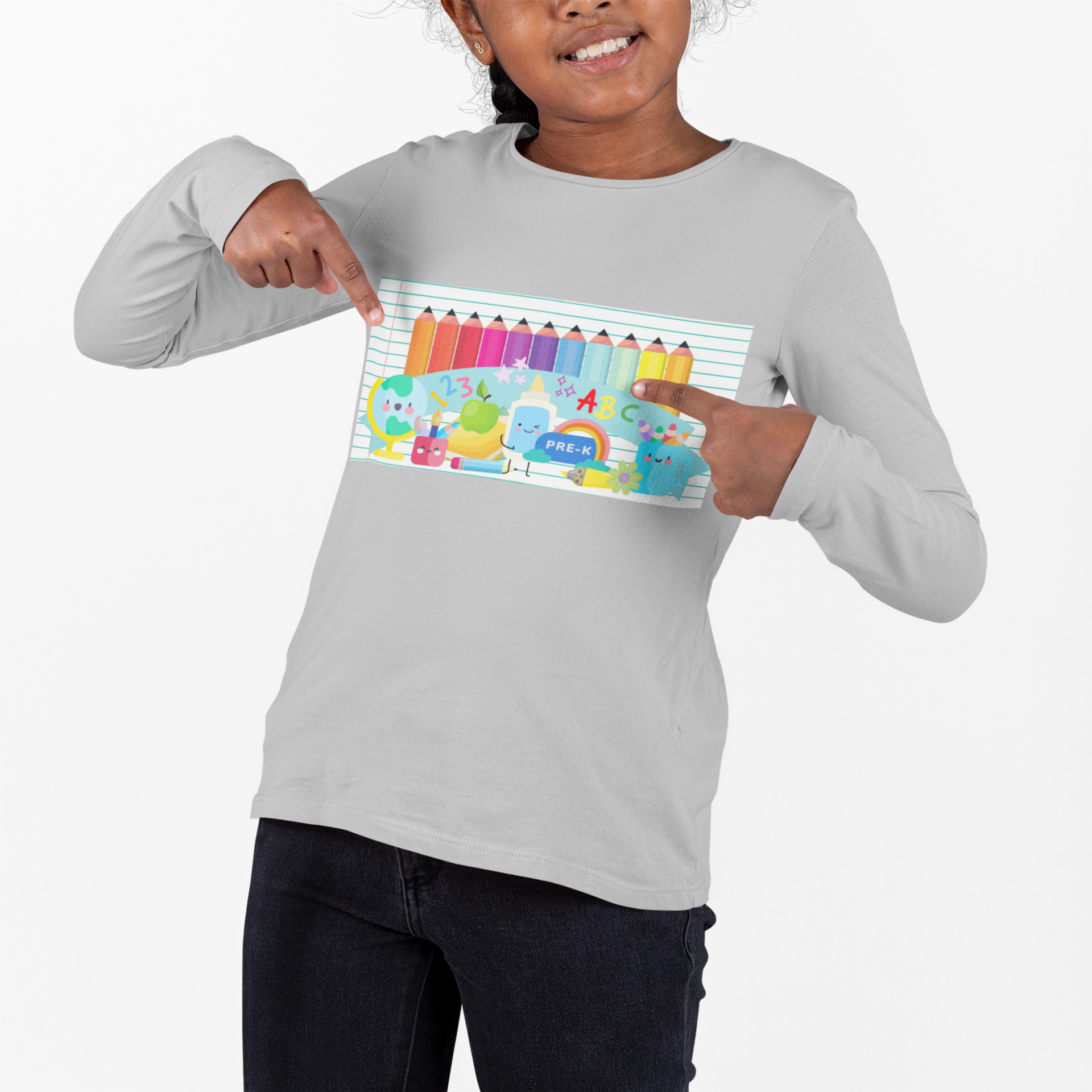 Youth Long Sleeve Learning Is Fun Tee, Perfect for Kids' School Apparel, Gifts, Casual Wear, Winter Activities, Customizable Design product thumbnail image Youth Long Sleeve Learning Is Fun Tee, Perfect for Kids' School Apparel, Gifts, Casual Wear, Winter Activities, Customizable Design product thumbnail image