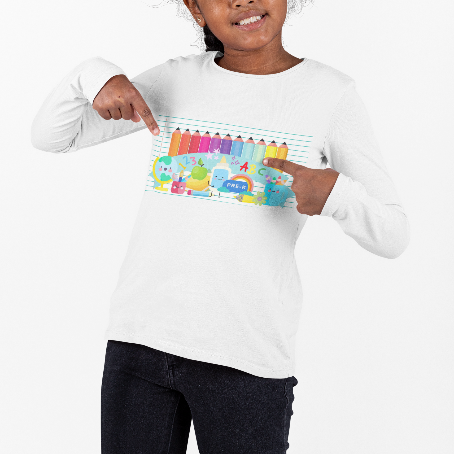 Youth Long Sleeve Learning Is Fun Tee, Perfect for Kids' School Apparel, Gifts, Casual Wear, Winter Activities, Customizable Design product thumbnail image Youth Long Sleeve Learning Is Fun Tee, Perfect for Kids' School Apparel, Gifts, Casual Wear, Winter Activities, Customizable Design product thumbnail image