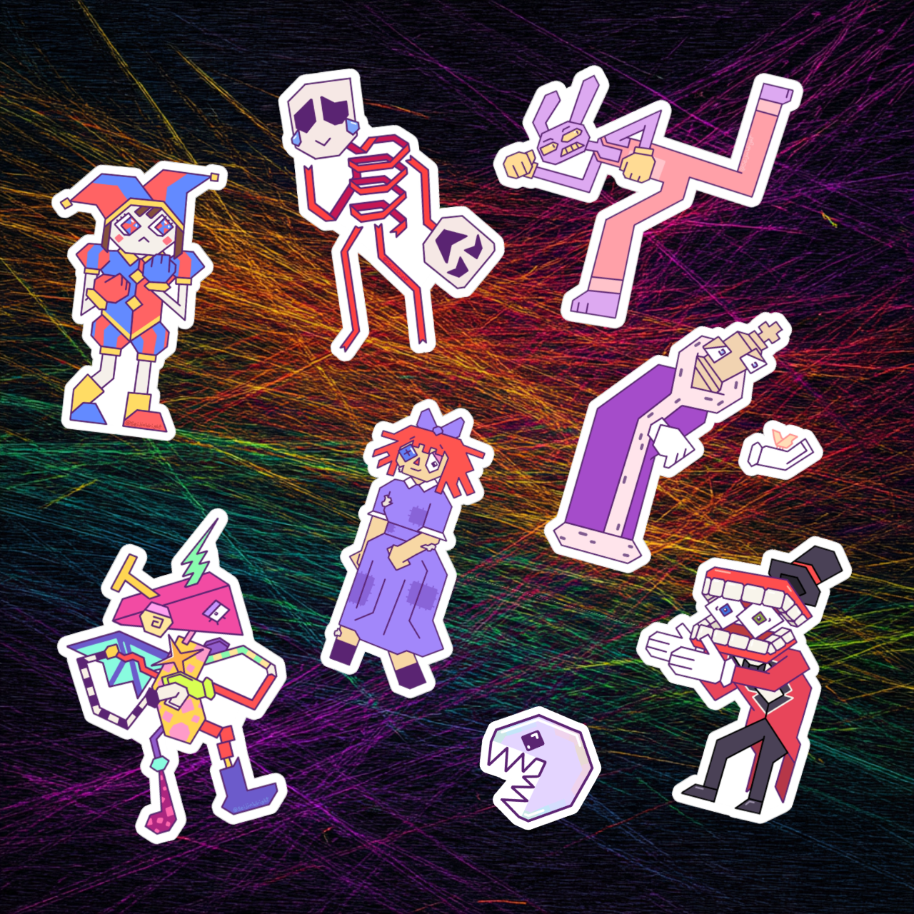 Amazing Digital Circus Sticker Sheet