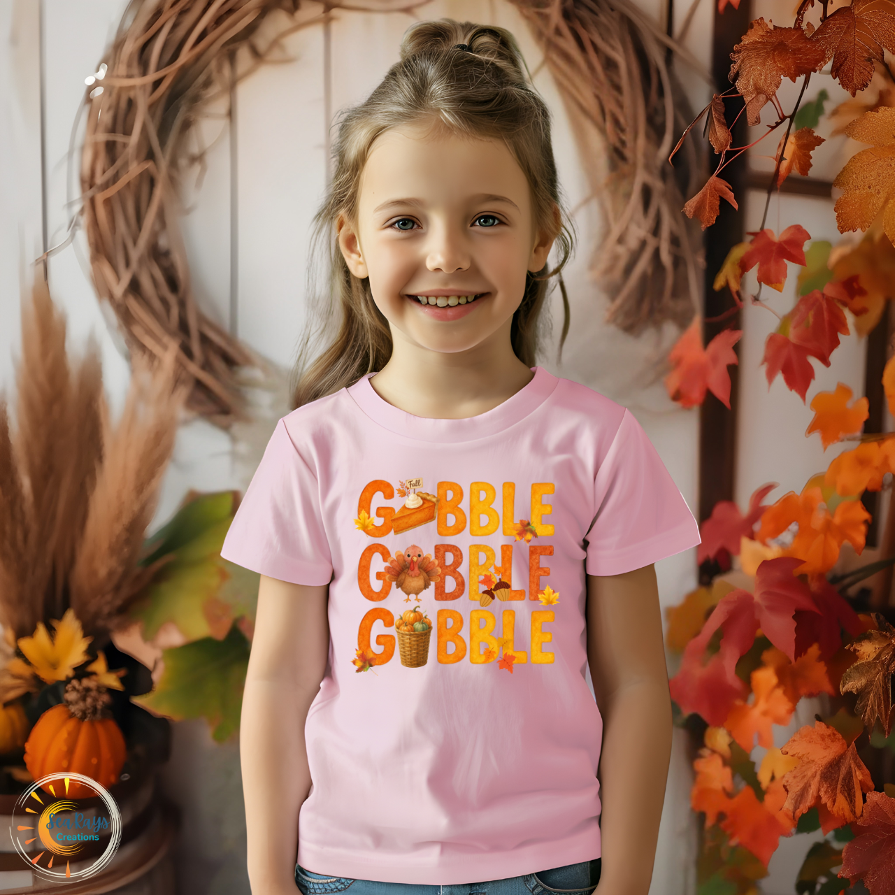 Thanksgiving Youth Tee, Gobble Gobble Shirt, Fall Kids T-shirt, Family Gathering Outfit, Holiday Gift Tee product thumbnail image Thanksgiving Youth Tee, Gobble Gobble Shirt, Fall Kids T-shirt, Family Gathering Outfit, Holiday Gift Tee product thumbnail image