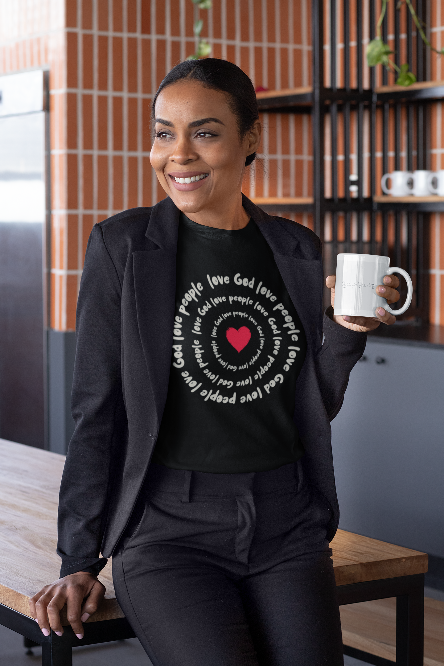 Love God Love People Faith T-Shirt product thumbnail image Love God Love People Faith T-Shirt product thumbnail image