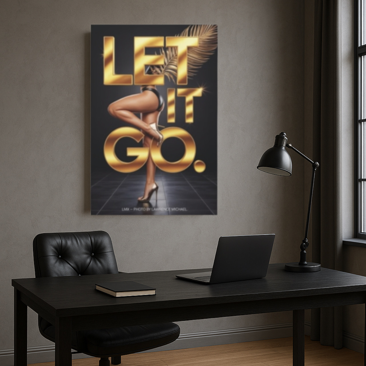 LET IT GO.” Luxury Wall Canvas – LMX Studio Edition LET IT GO.” Luxury Wall Canvas – LMX Studio Edition