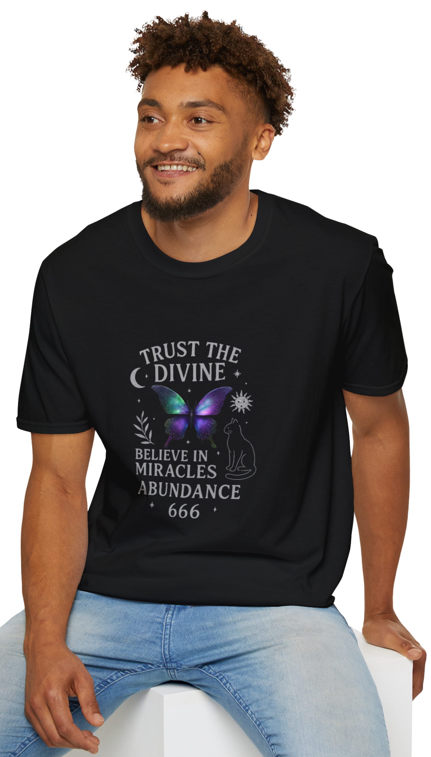 Trust the Divine – Butterfly Spiritual T-Shirt | Unisex Softstyle Tee by CarmaQuanTarot | Mindfulness, Manifestation, Metaphysical Gift Trust the Divine – Butterfly Spiritual T-Shirt | Unisex Softstyle Tee by CarmaQuanTarot | Mindfulness, Manifestation, Metaphysical Gift