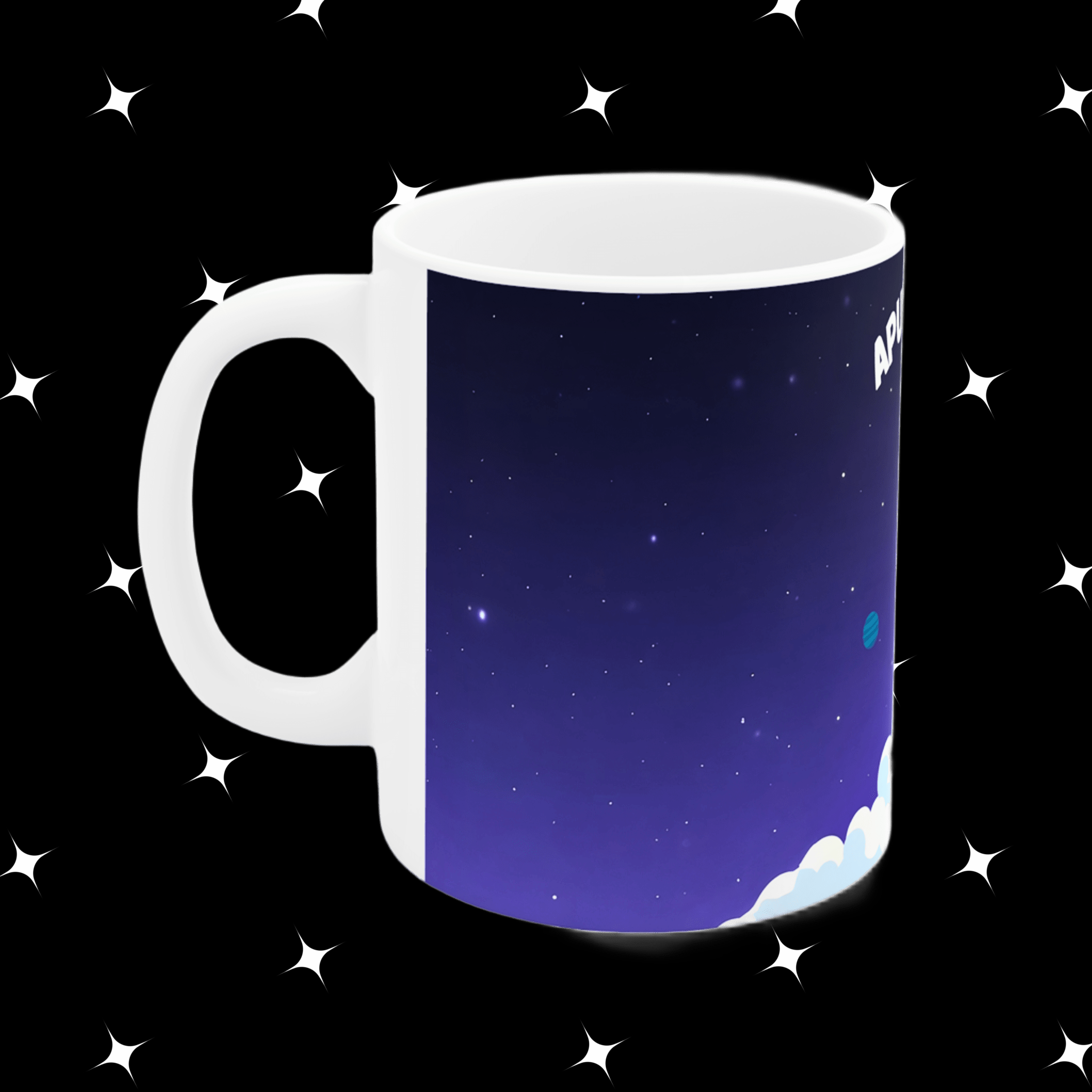 Taza “Apunta alto” – Cohete despegando, motivación para cada día (11oz/15oz) product thumbnail image