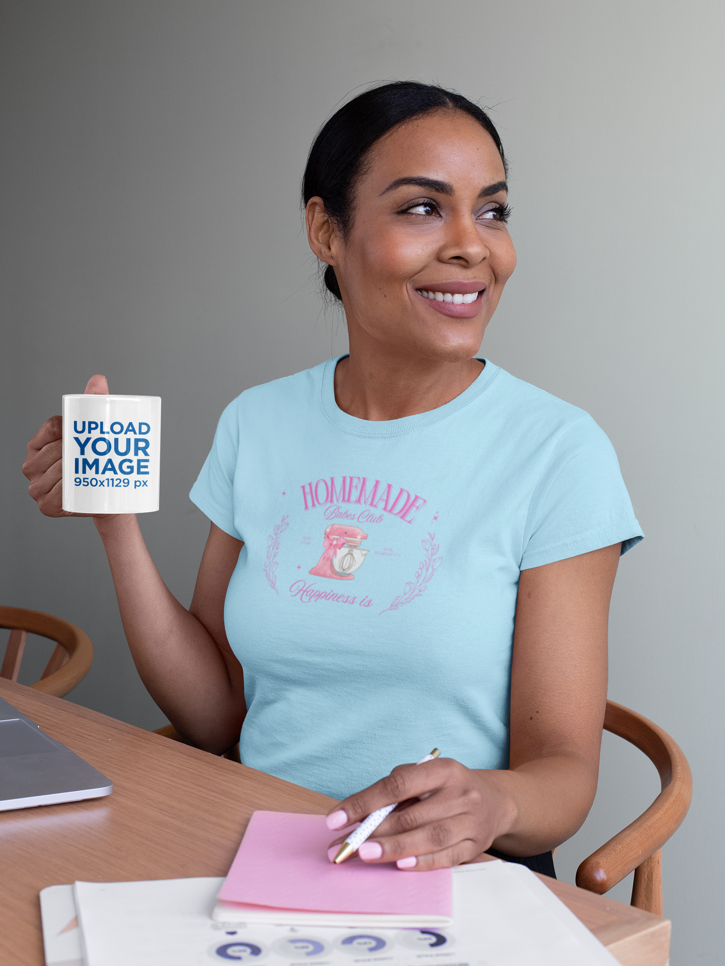 Homemade Happiness T-Shirt for Women, Cute Cooking Tee, Gift for Bakers product thumbnail image