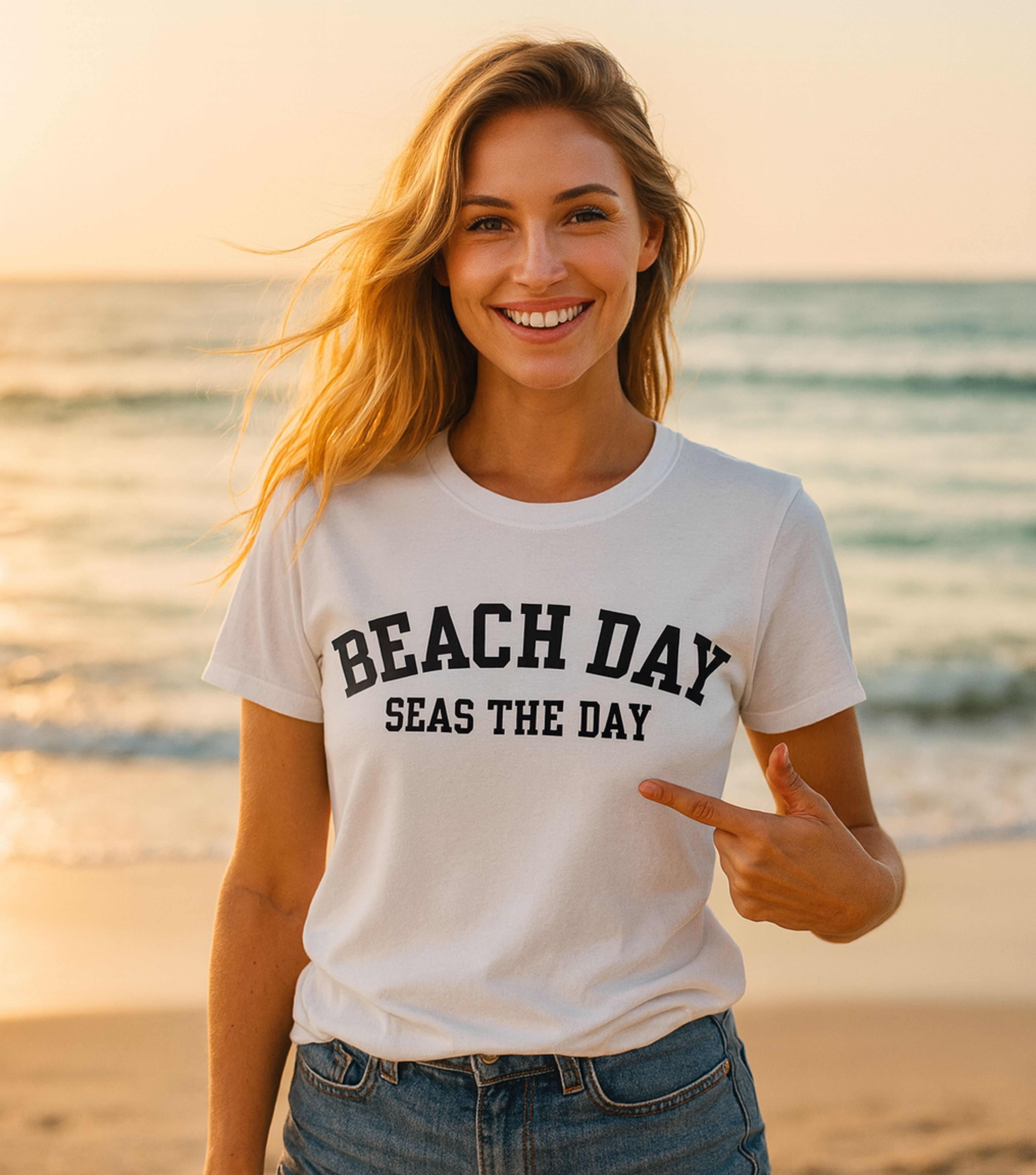 Seas the Beach Day T-shirts product thumbnail image Seas the Beach Day T-shirts product thumbnail image