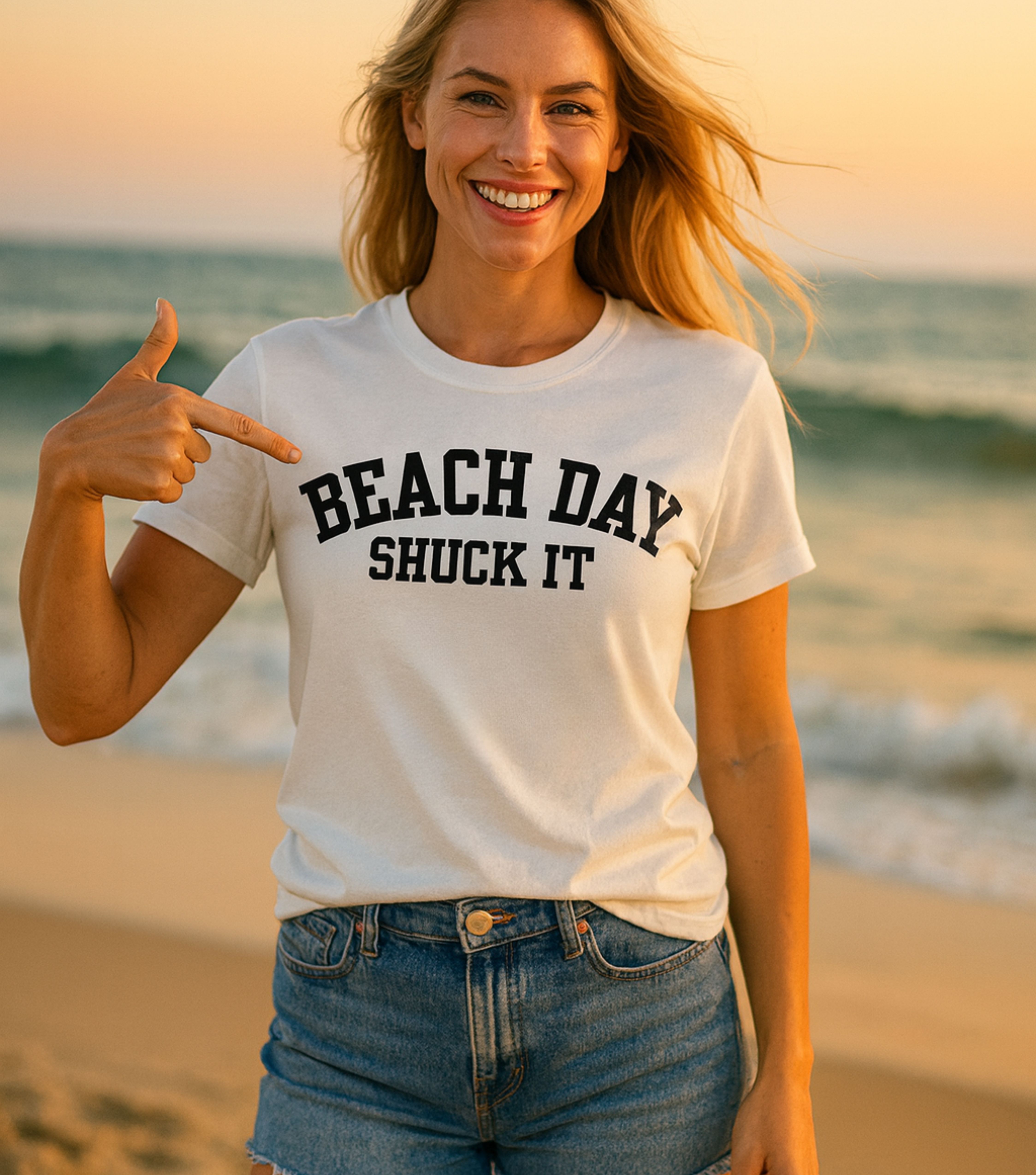 Shuck It, Beach Day vibe T-shirt