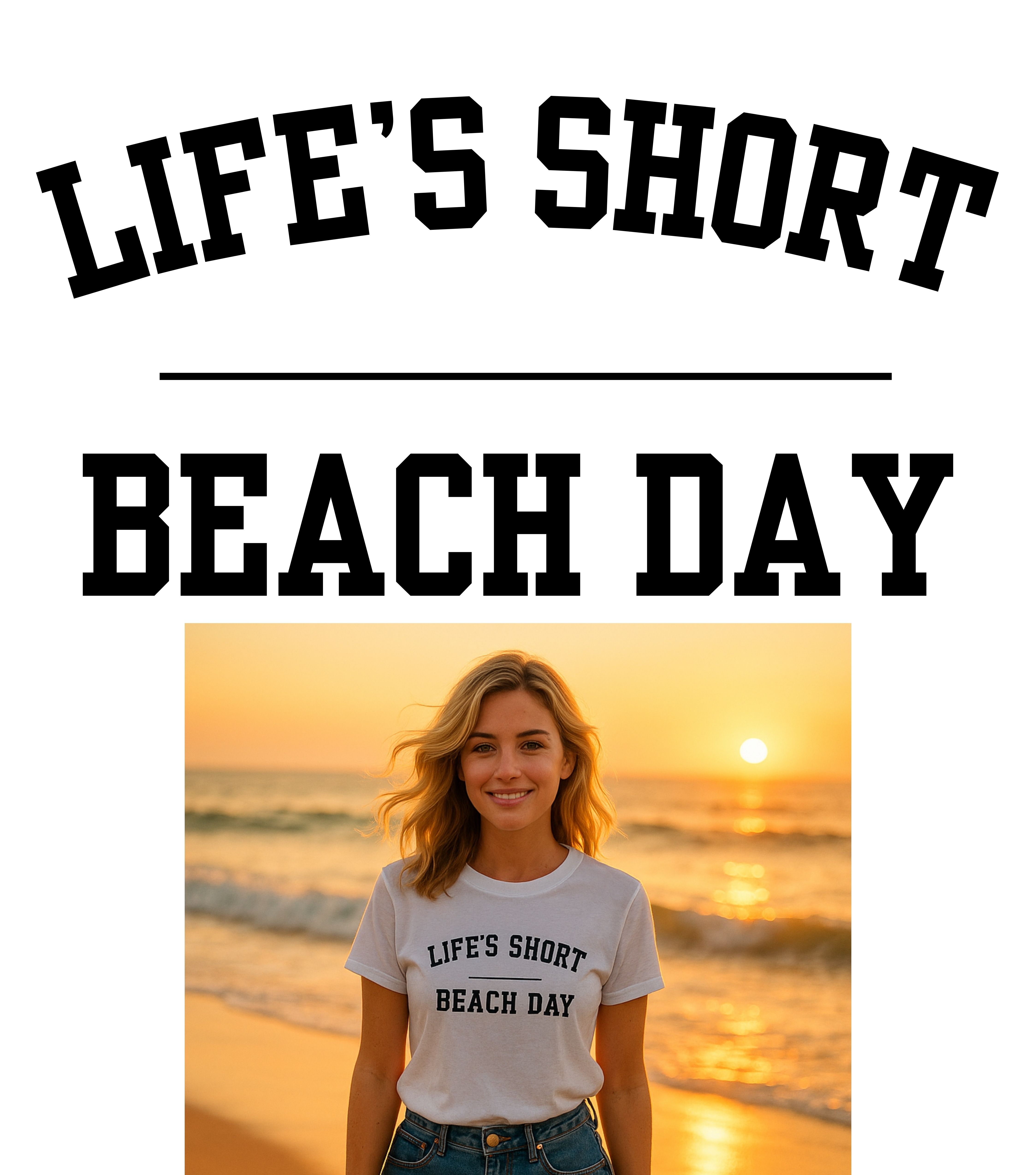 Life’s Short, Beach Day T-shirts product thumbnail image Life’s Short, Beach Day T-shirts product thumbnail image