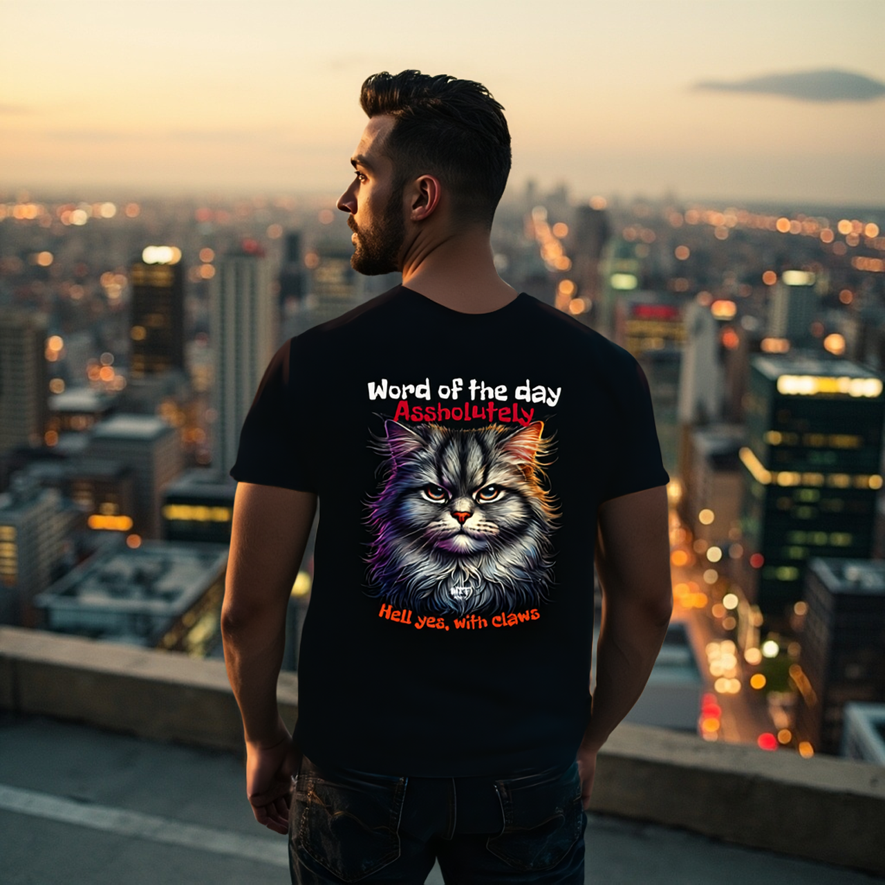 Sarcasm Culture Assholutely Hell Yes With Claws Tee product thumbnail image