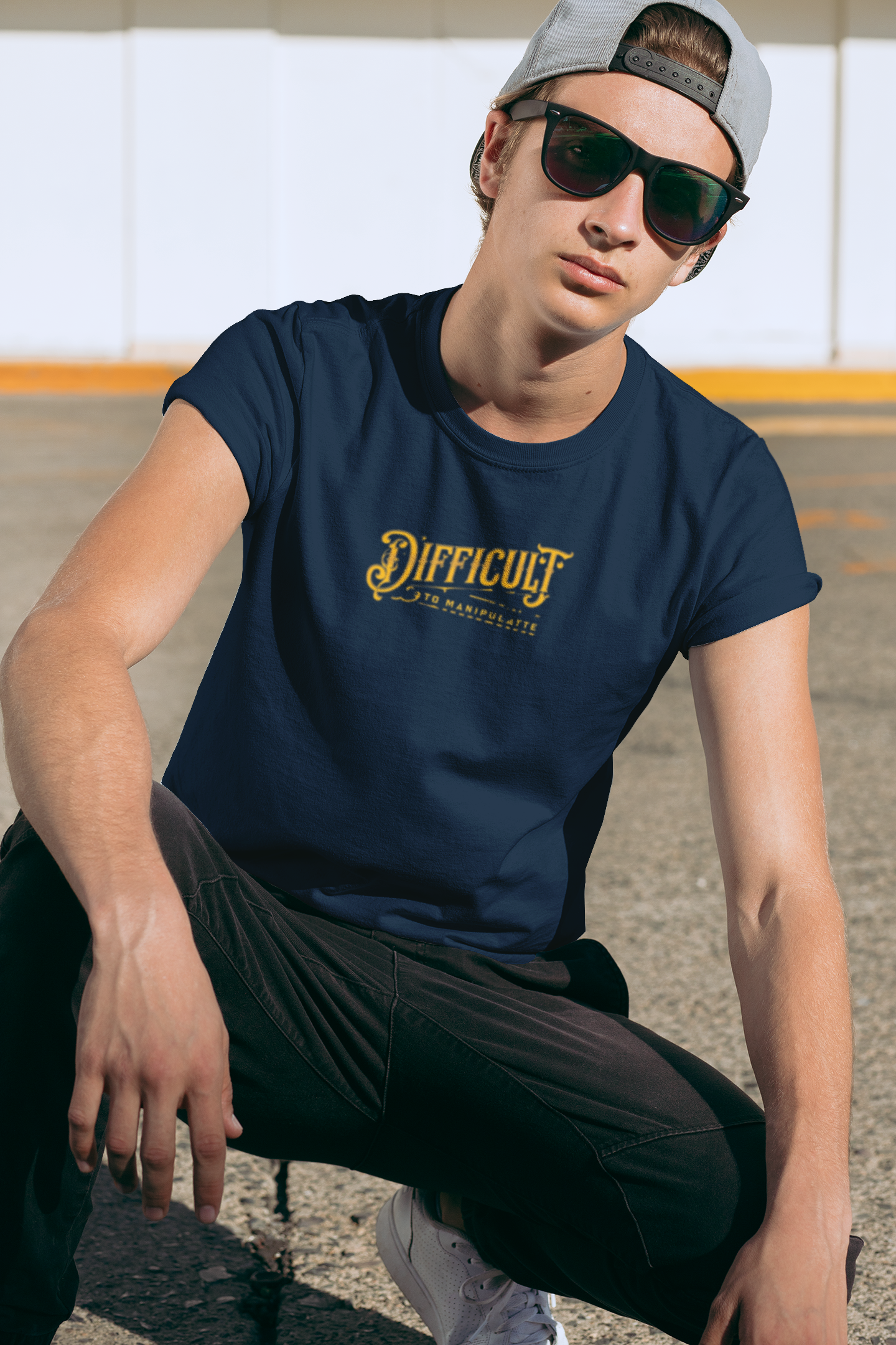 Difficult Unisex Cotton Tee, Funny Graphic Tee, Casual Gift, Everyday product thumbnail image