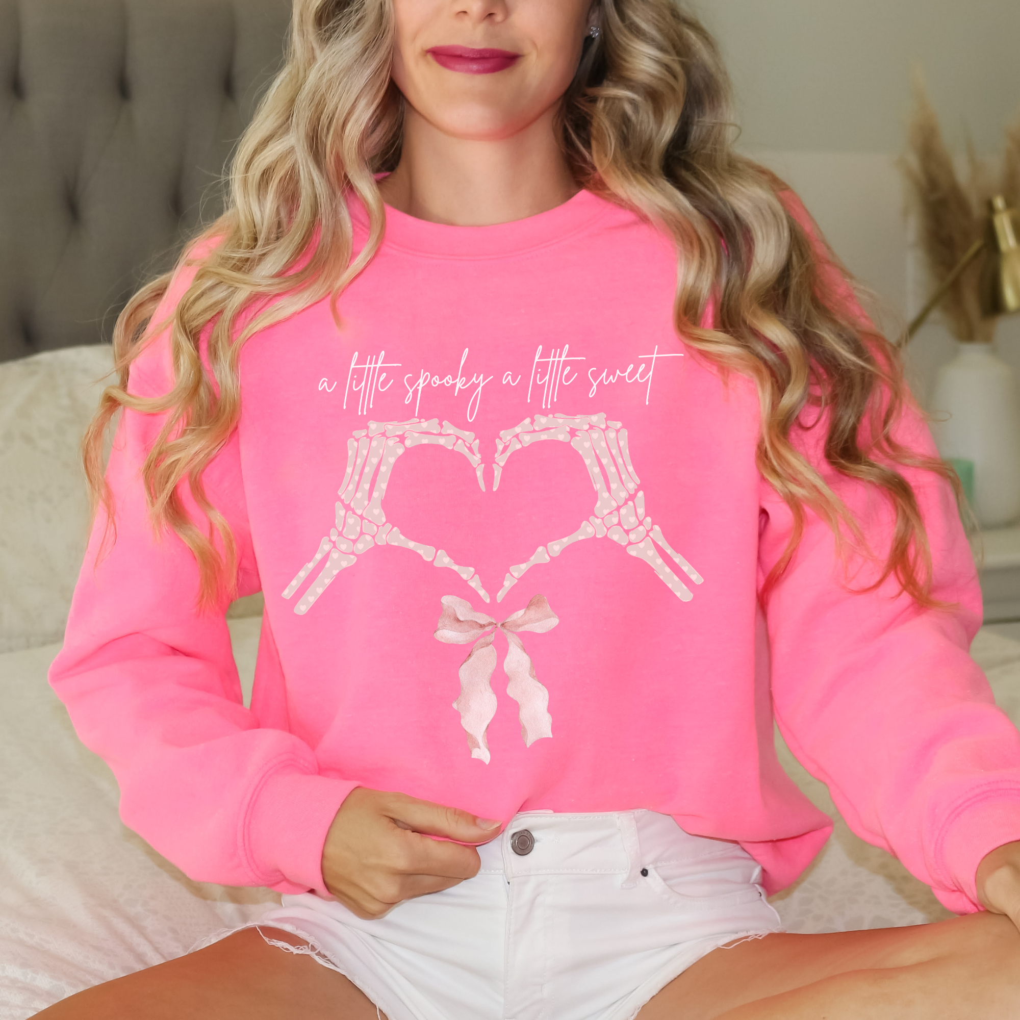 Pink Halloween Crewneck Sweatshirt Pink Halloween Crewneck Sweatshirt