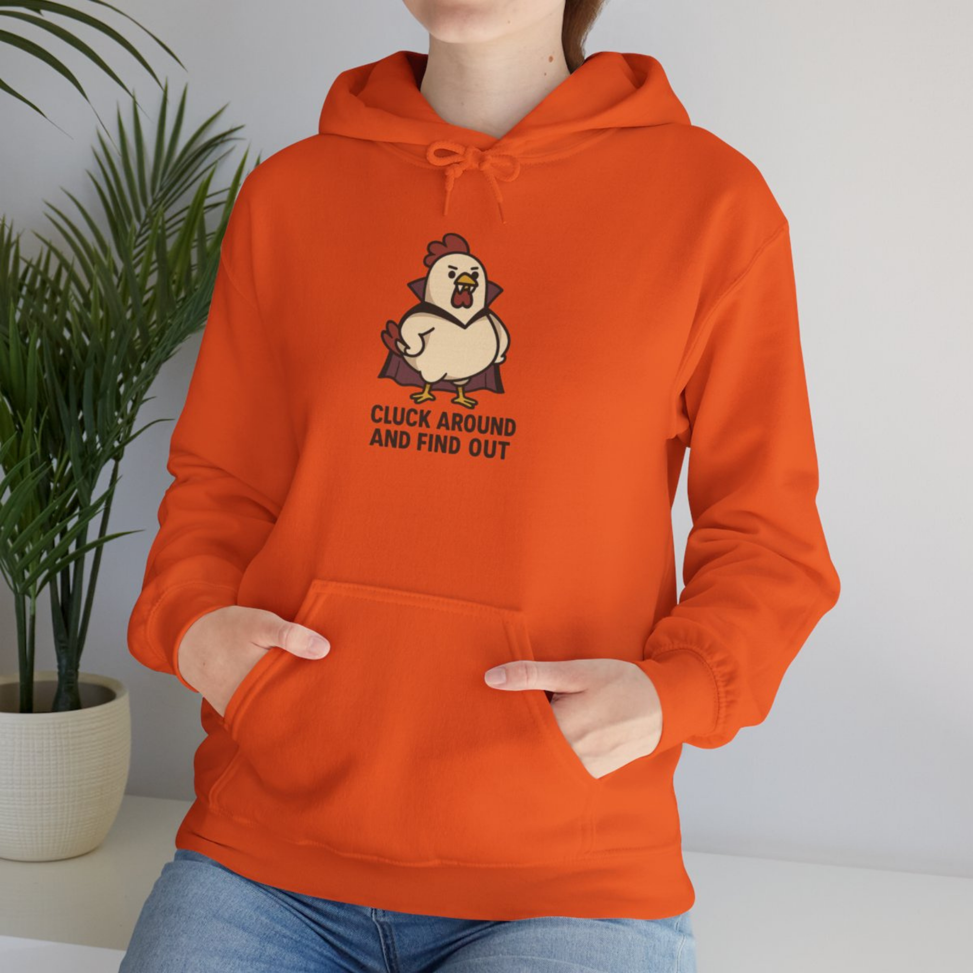 Cluck Around and Find Out Chicken Hoodie Funny Halloween Unisex Hoodie Farm Animal Graphic Sweatshirt Cozy Fall Hoodie Gift product thumbnail image Cluck Around and Find Out Chicken Hoodie Funny Halloween Unisex Hoodie Farm Animal Graphic Sweatshirt Cozy Fall Hoodie Gift product thumbnail image