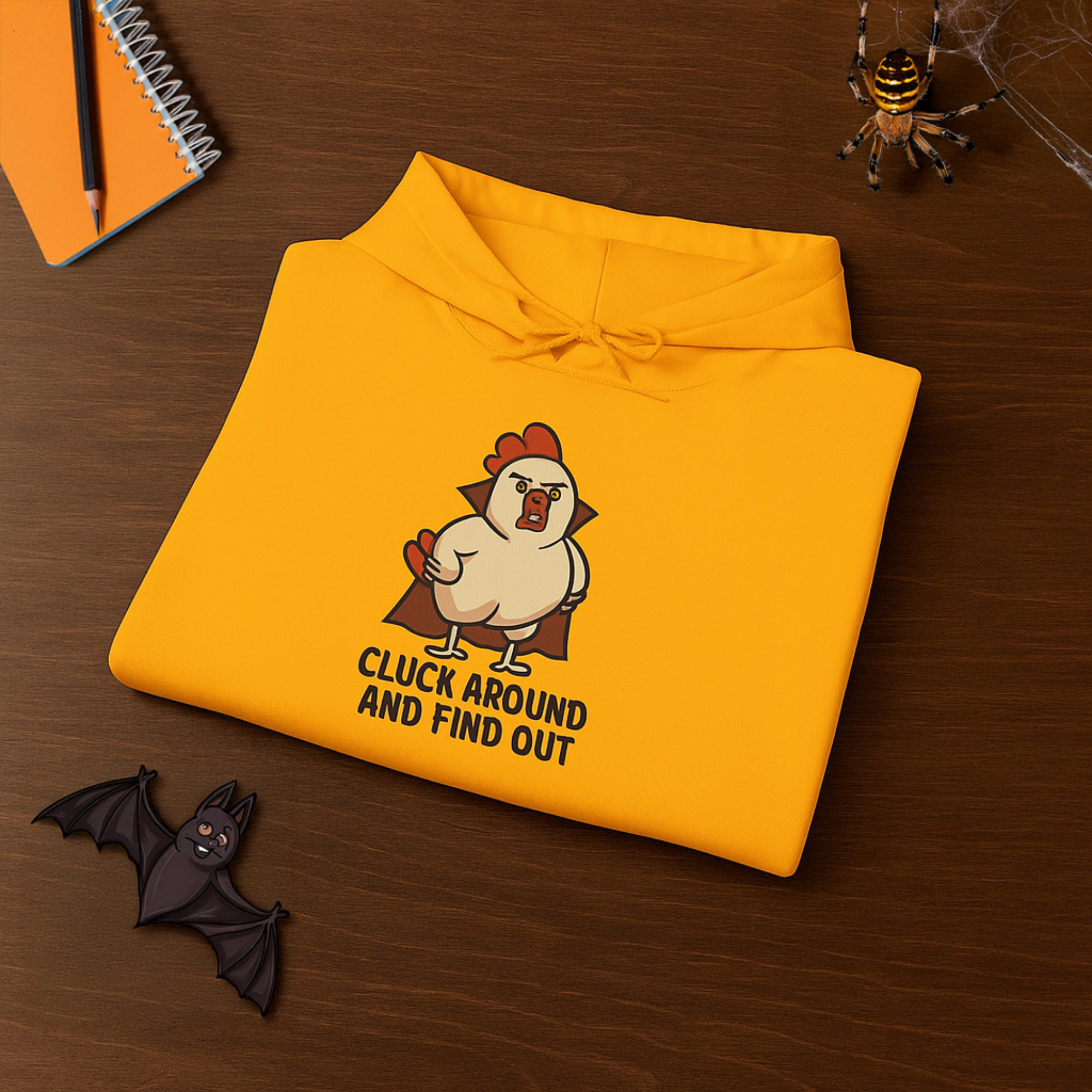 Cluck Around and Find Out Chicken Hoodie Funny Halloween Unisex Hoodie Farm Animal Graphic Sweatshirt Cozy Fall Hoodie Gift product thumbnail image Cluck Around and Find Out Chicken Hoodie Funny Halloween Unisex Hoodie Farm Animal Graphic Sweatshirt Cozy Fall Hoodie Gift product thumbnail image