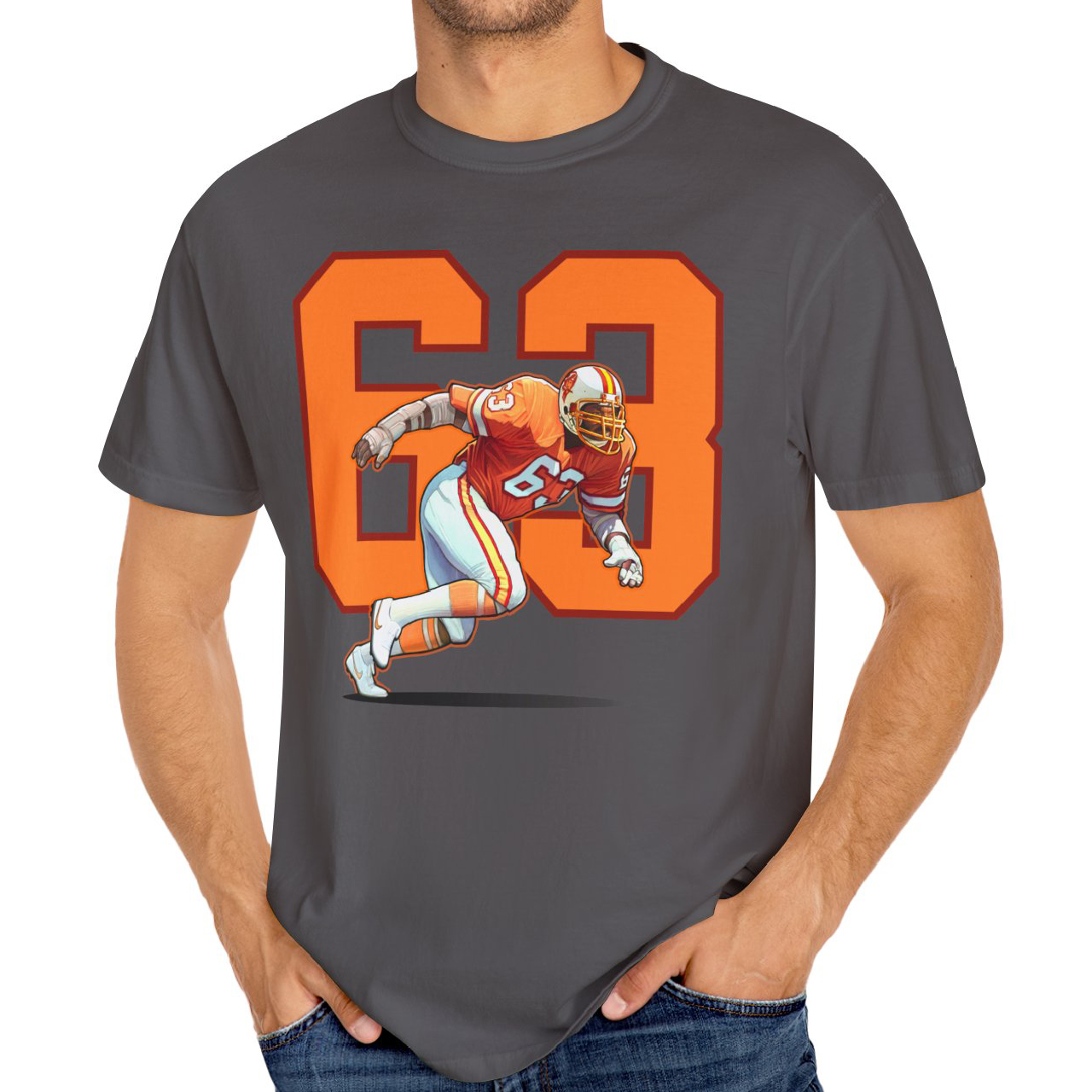 Tampa Bay Buccaneers Lee Roy Selmon Garment-Dyed T-shirt product thumbnail image Tampa Bay Buccaneers Lee Roy Selmon Garment-Dyed T-shirt product thumbnail image