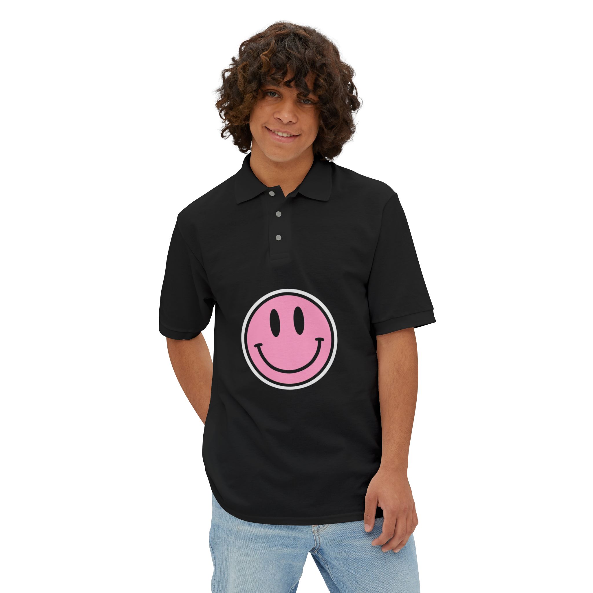Personalized Men's Piqué Polo Shirt with Pocket Desgin, Casual Wear, Graphic Tee, Sporty Outfit, Summer Fashion, Gift for Him product thumbnail image