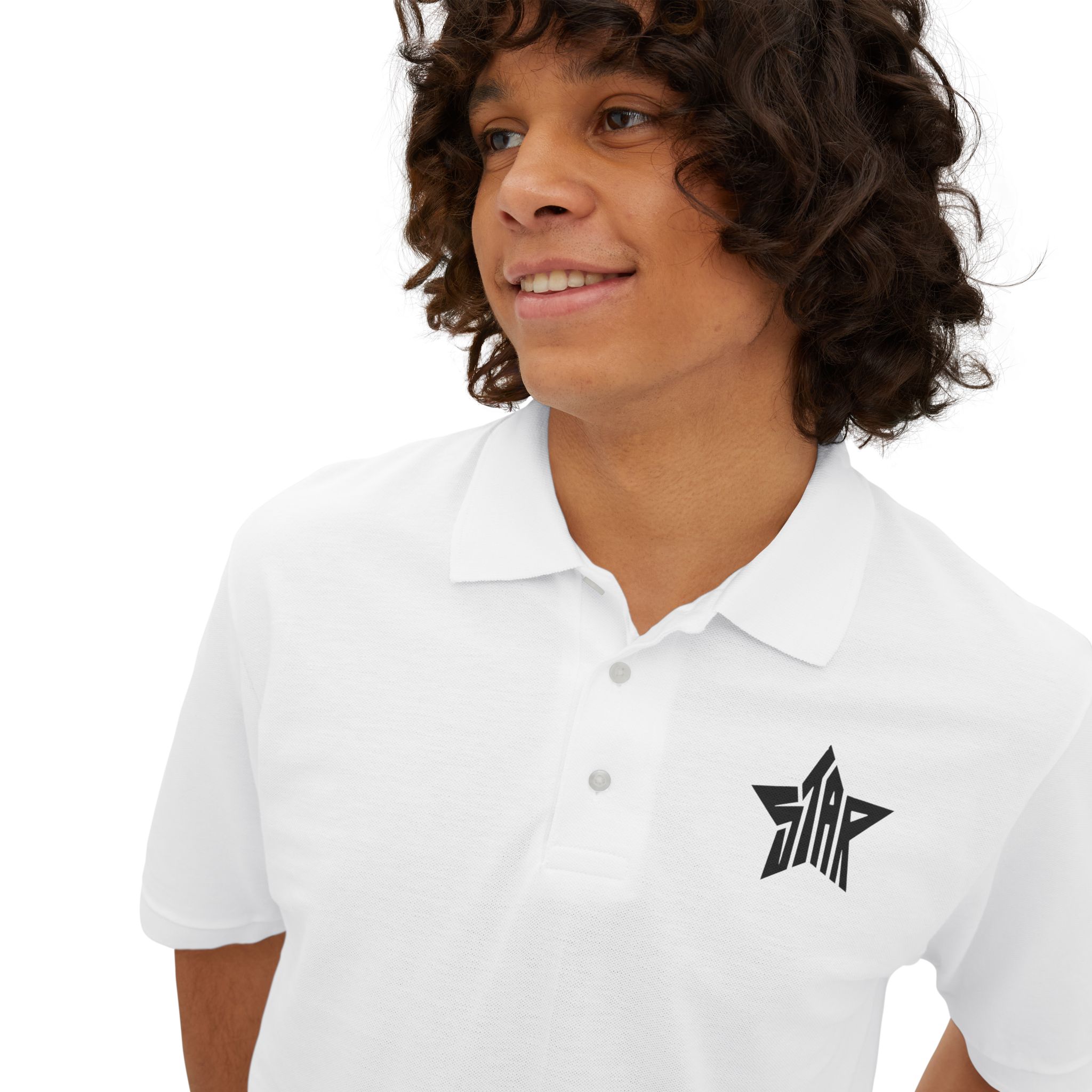 Personalized Men's Piqué Polo Shirt with Pocket Desgin, Casual Wear, Graphic Tee, Sporty Outfit, Summer Fashion, Gift for Him product thumbnail image