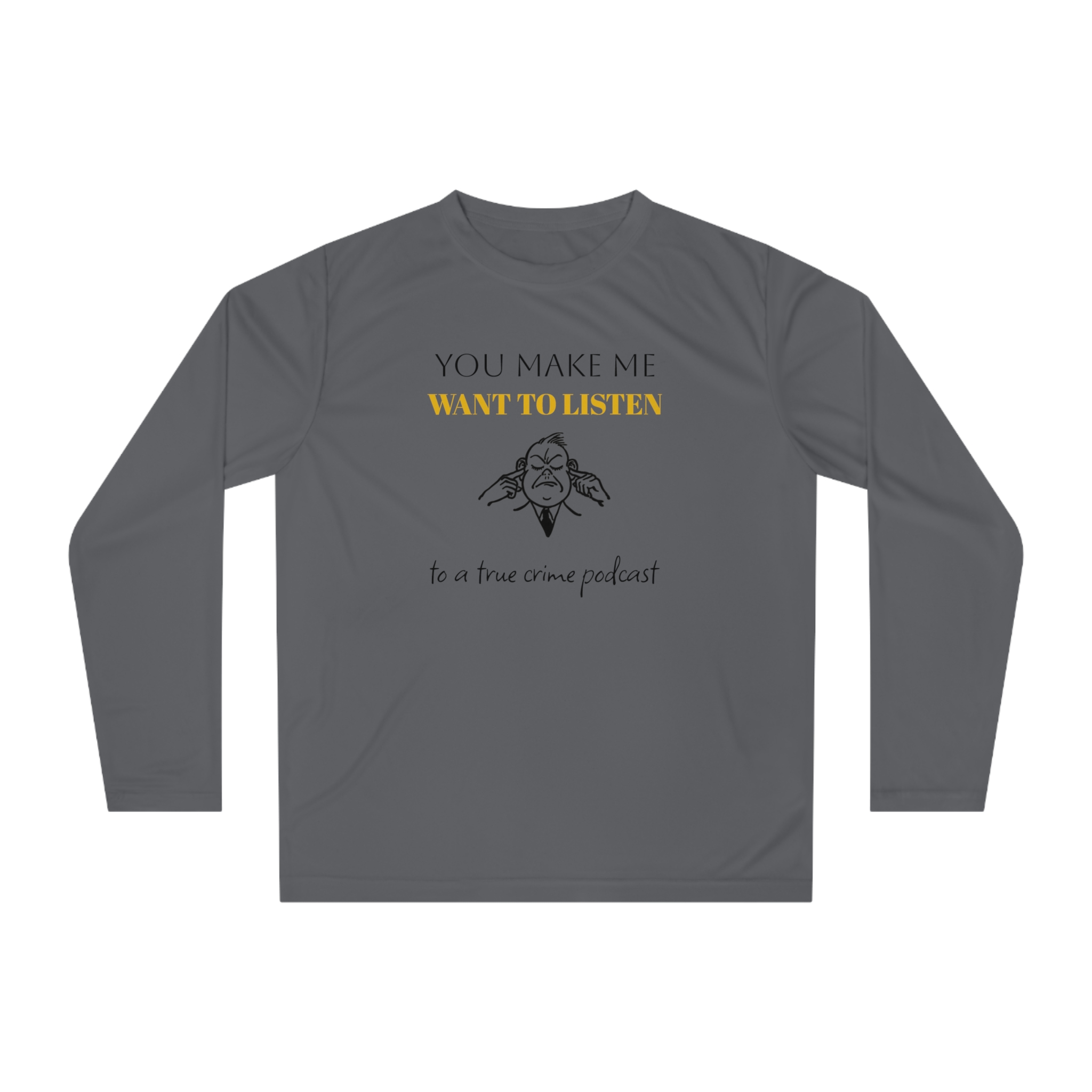 True Crime Podcast Performance Shirt, Unisex Podcast Merch, Gift for True Crime Lovers, Comfortable Listening Tee, Crime Fan Apparel, [...]