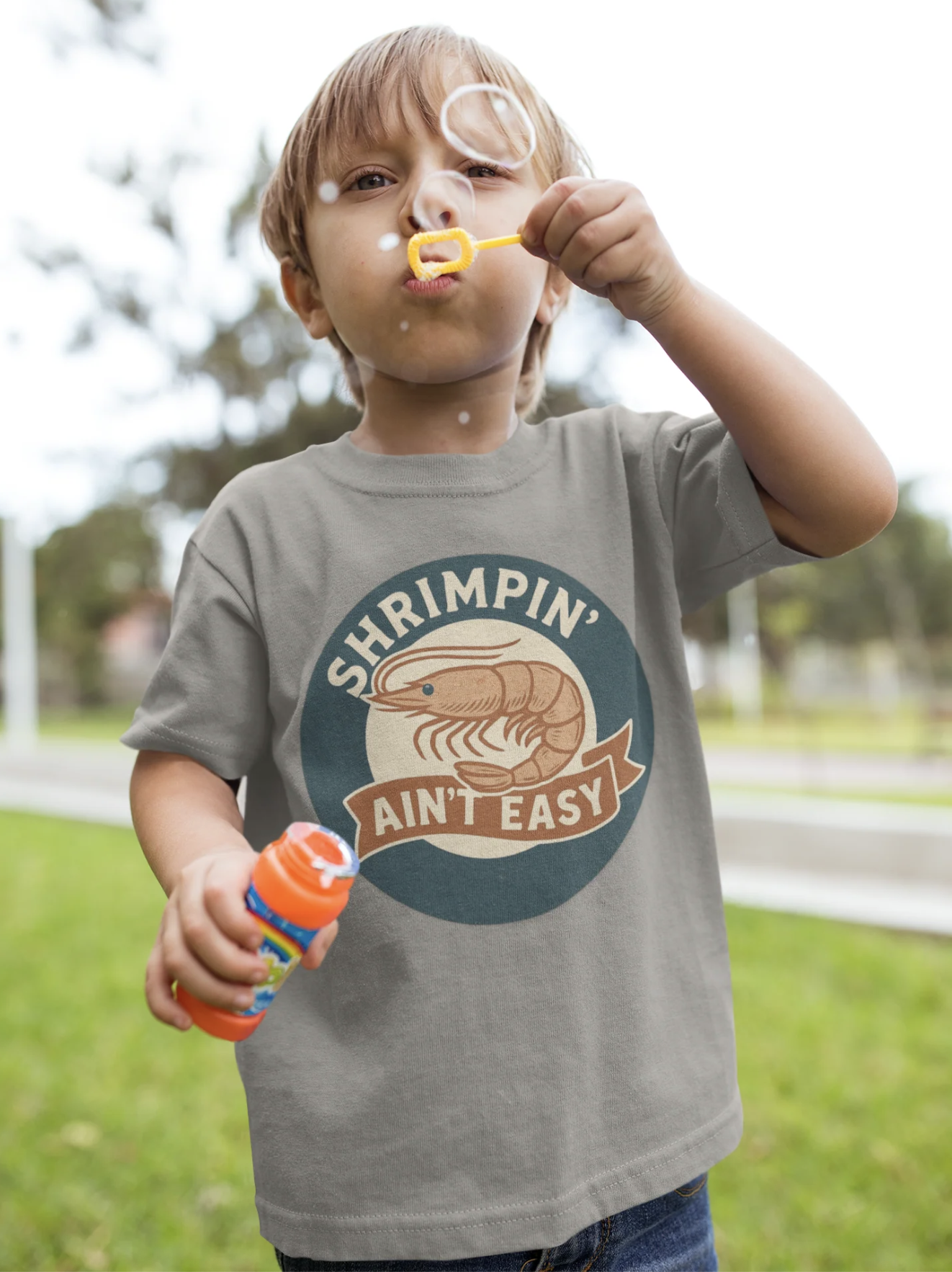 Shrimpin' Ain't Easy Youth T-Shirt product thumbnail image Shrimpin' Ain't Easy Youth T-Shirt product thumbnail image