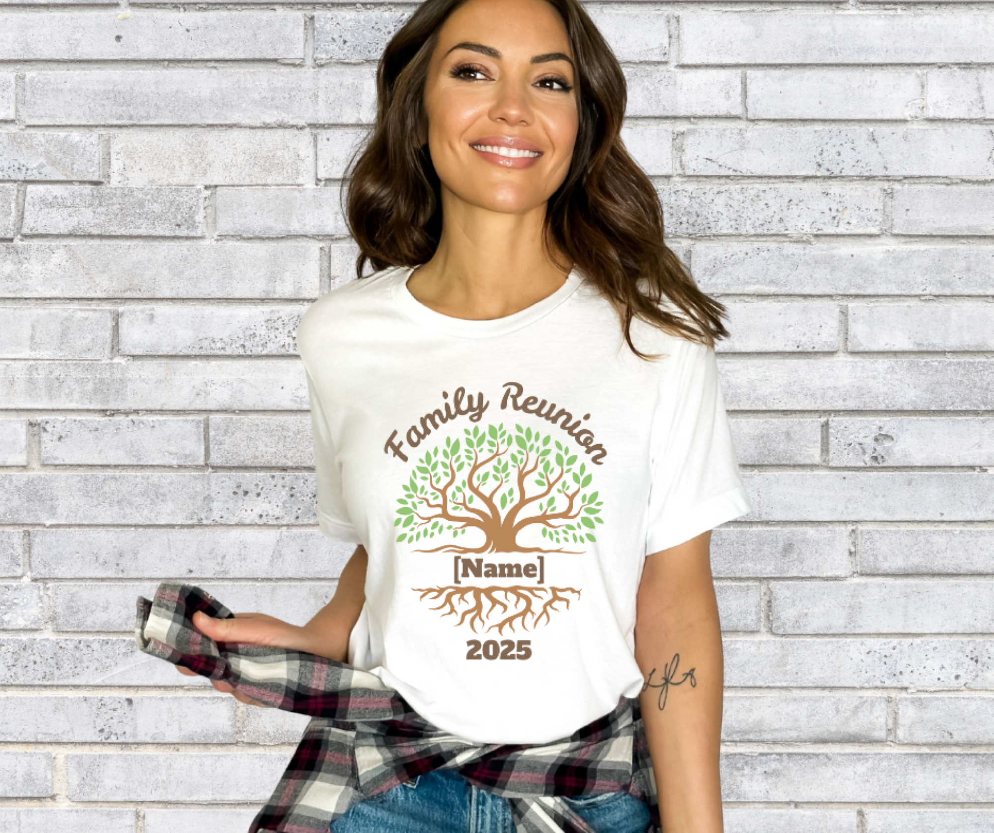 Family Reunion Tree 2025 Personalized Tee, Gildan Unisex Softstyle Short Sleeve T-Shirt, Personalize Family Name