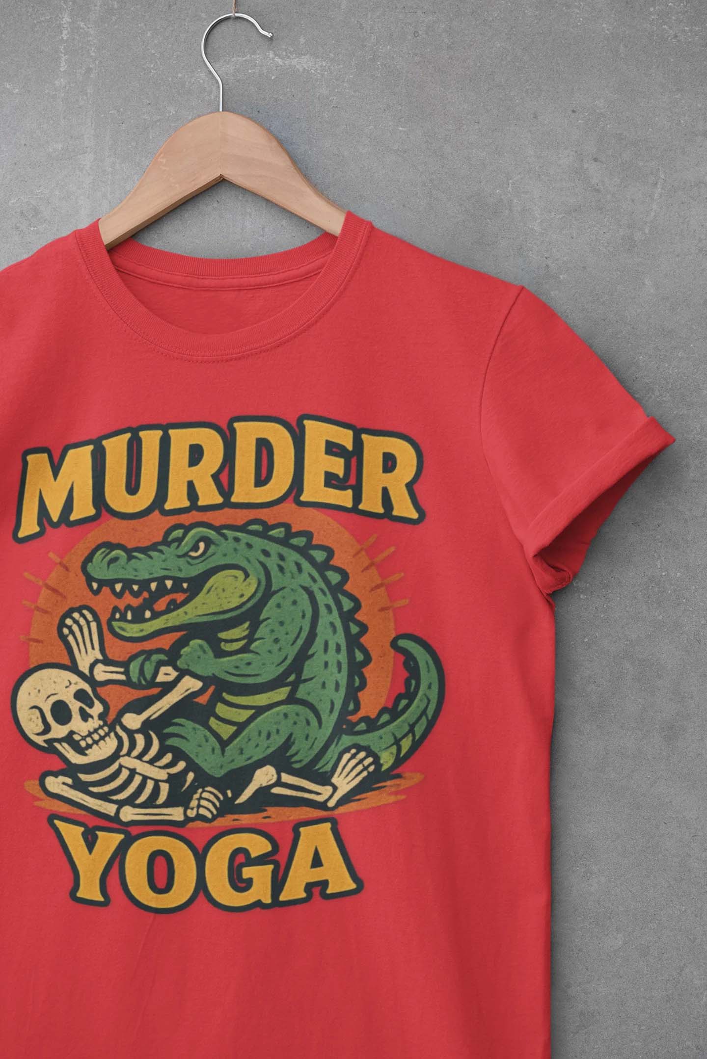 Murder Yoga Alligator BJJ Men/Unisex T-Shirt product thumbnail image Murder Yoga Alligator BJJ Men/Unisex T-Shirt product thumbnail image