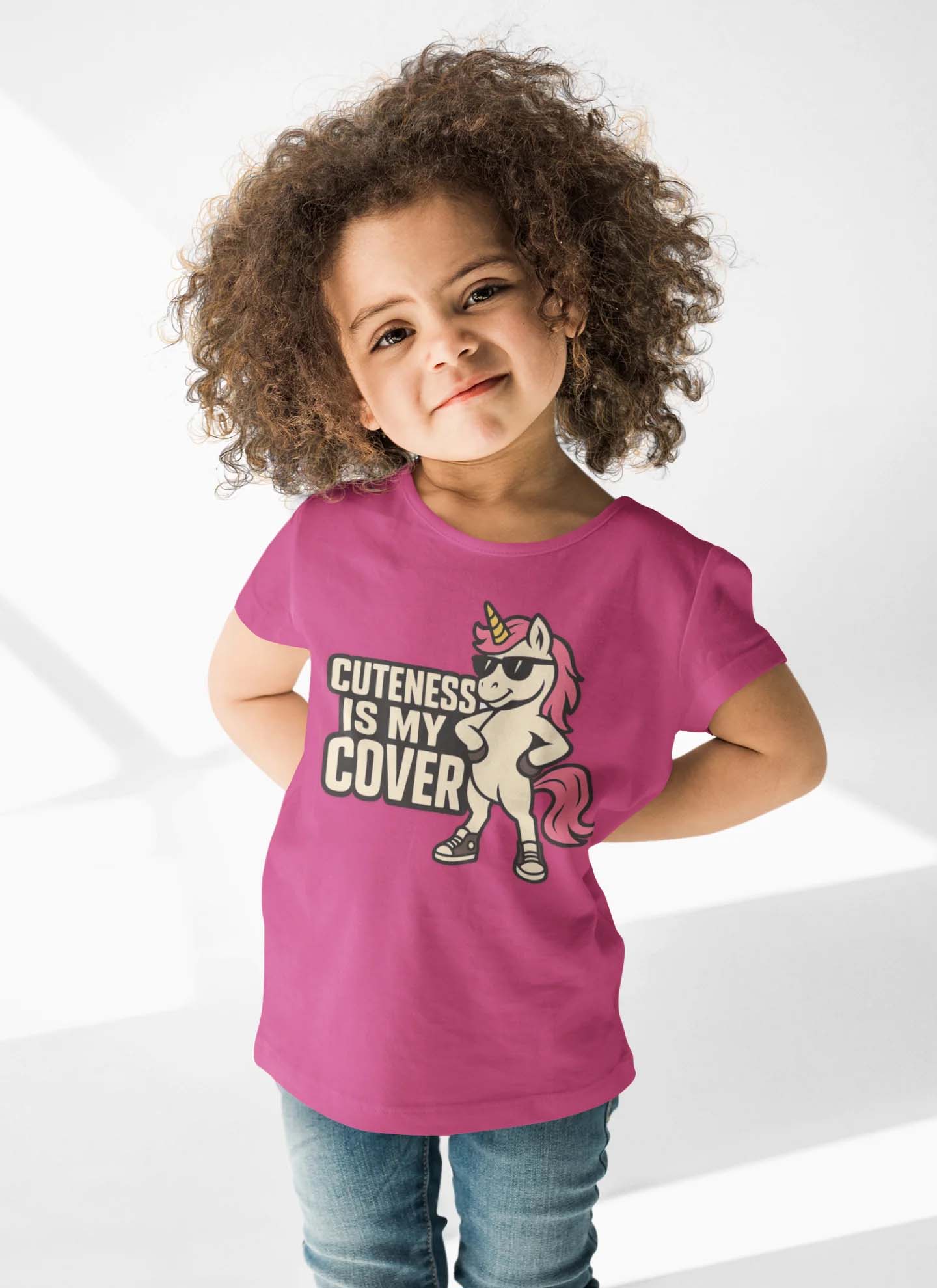 Cuteness Is My Cover Unicorn Youth T-Shirt 