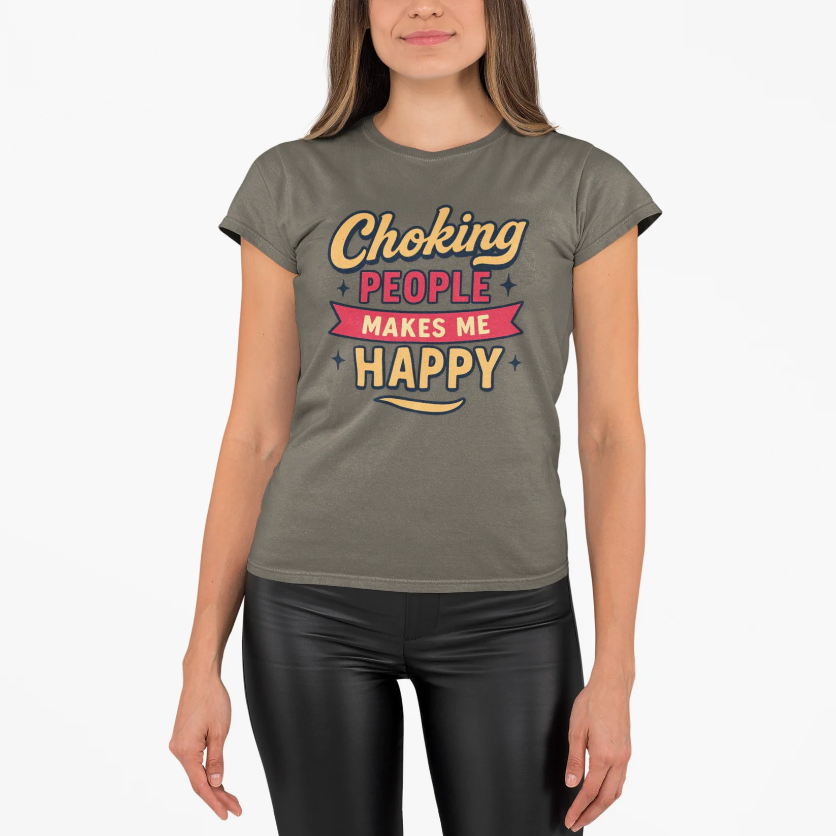 Makes Me Happy BJJ Women's T-Shirt product thumbnail image Makes Me Happy BJJ Women's T-Shirt product thumbnail image