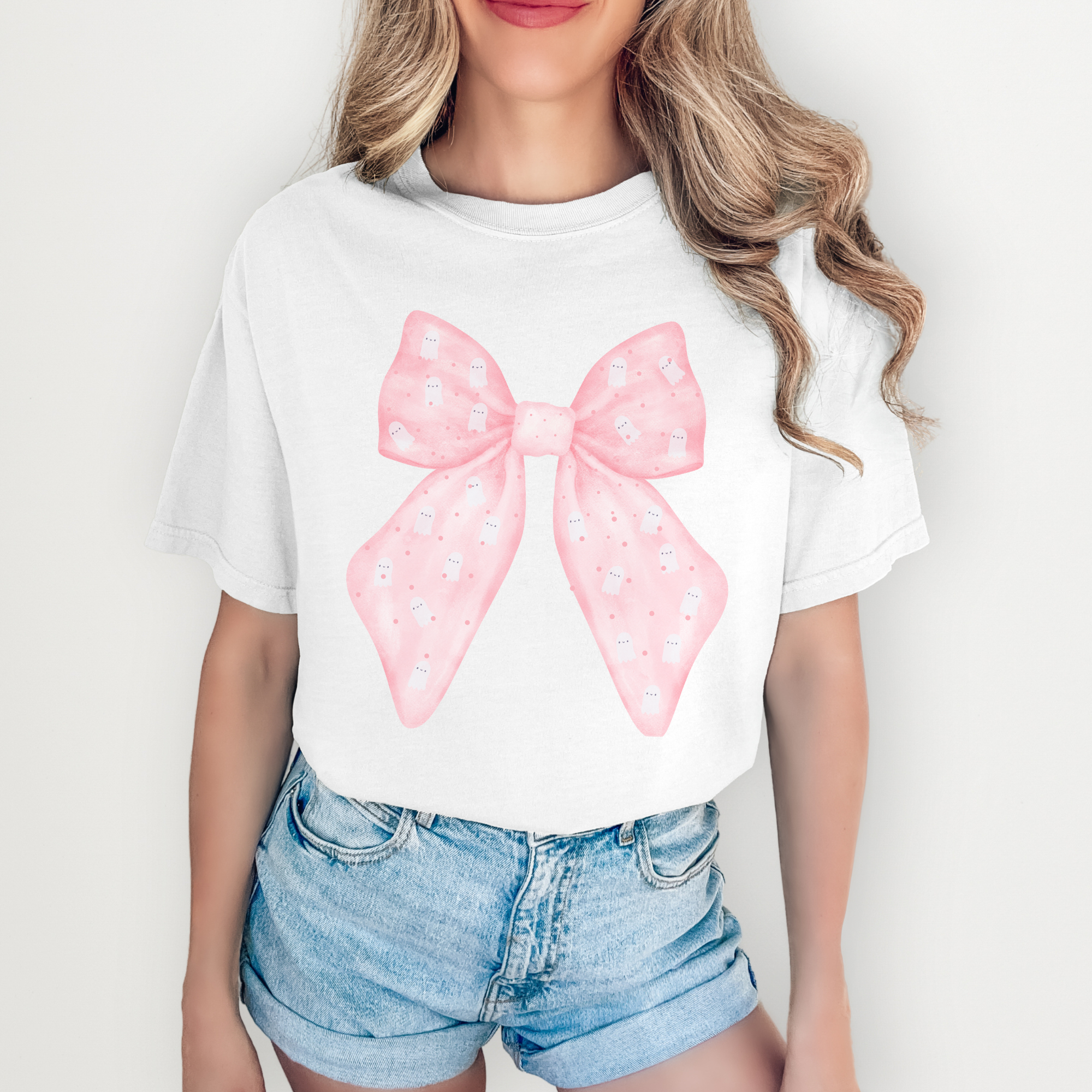 Ghostly Pink Bow T-shirt Ghostly Pink Bow T-shirt