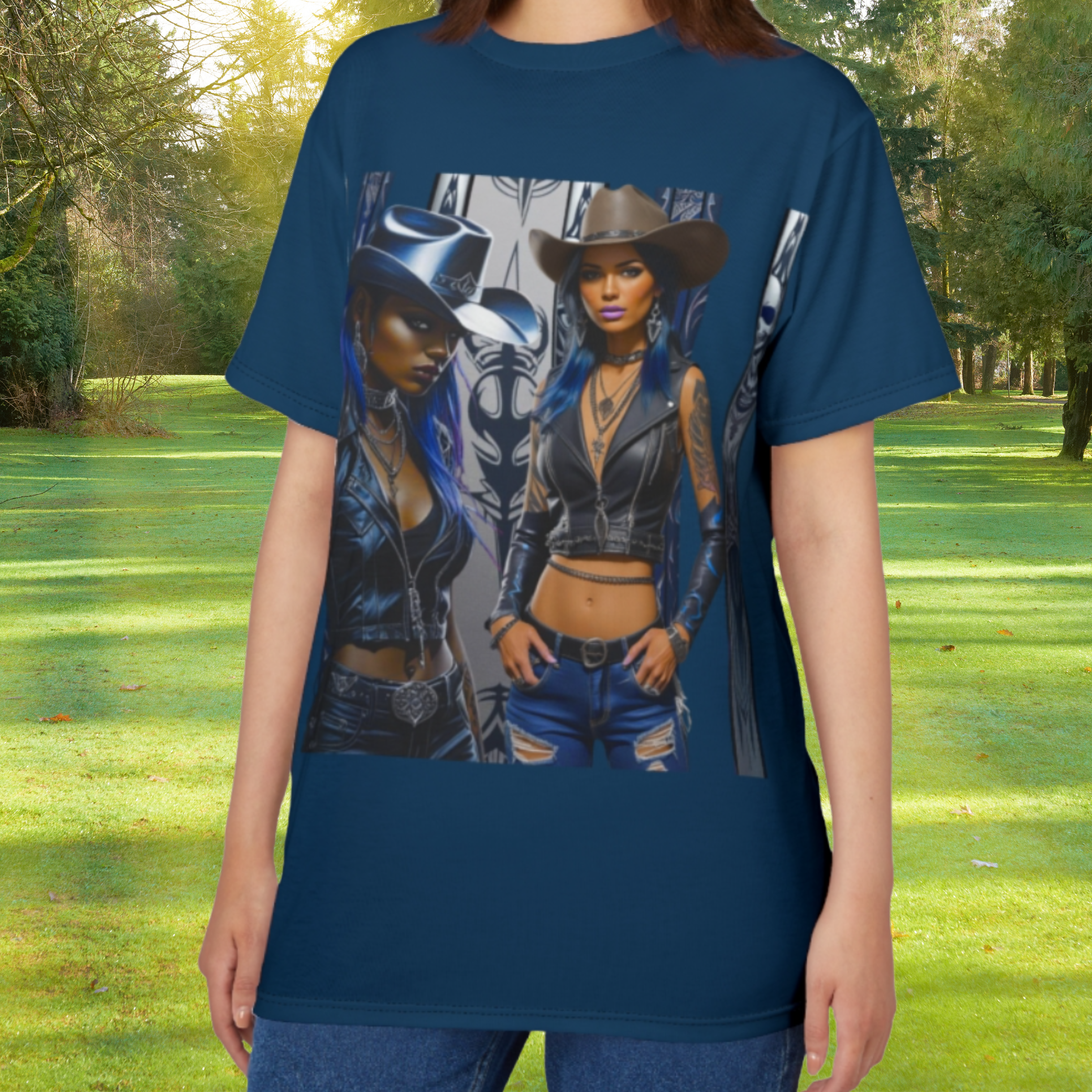 Cowgirl Graphic Tee, Boho Chic Fashion Top, Unique Men’s & Women’s Apparel, Festival Wear, Casual Street Style, Gift for Him & Her product thumbnail image Cowgirl Graphic Tee, Boho Chic Fashion Top, Unique Men’s & Women’s Apparel, Festival Wear, Casual Street Style, Gift for Him & Her product thumbnail image