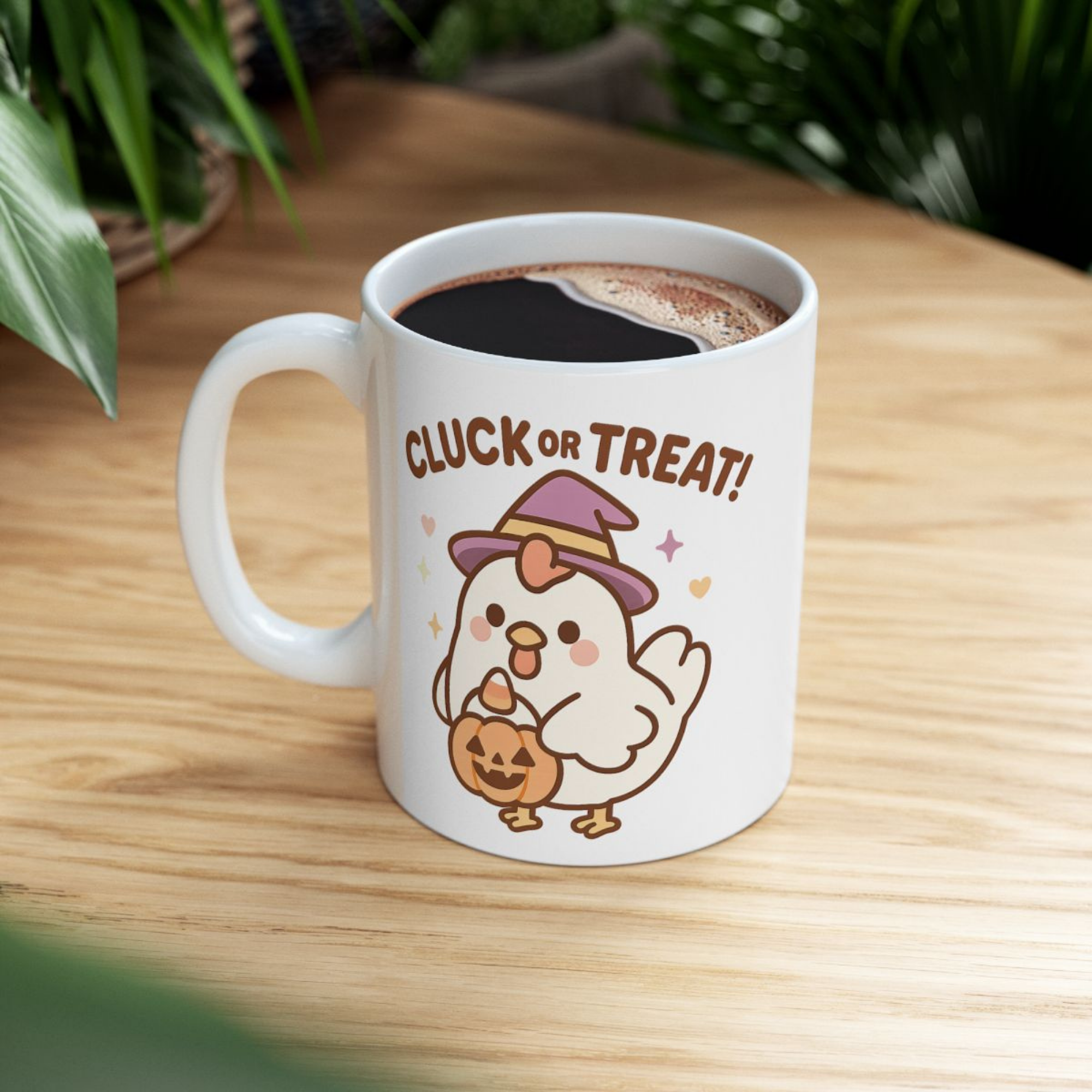Cluck or Treat Halloween Chicken Mug Cute Witch Chicken Coffee Cup, Funny Fall Gift, Spooky Season Ceramic Mug product thumbnail image Cluck or Treat Halloween Chicken Mug Cute Witch Chicken Coffee Cup, Funny Fall Gift, Spooky Season Ceramic Mug product thumbnail image