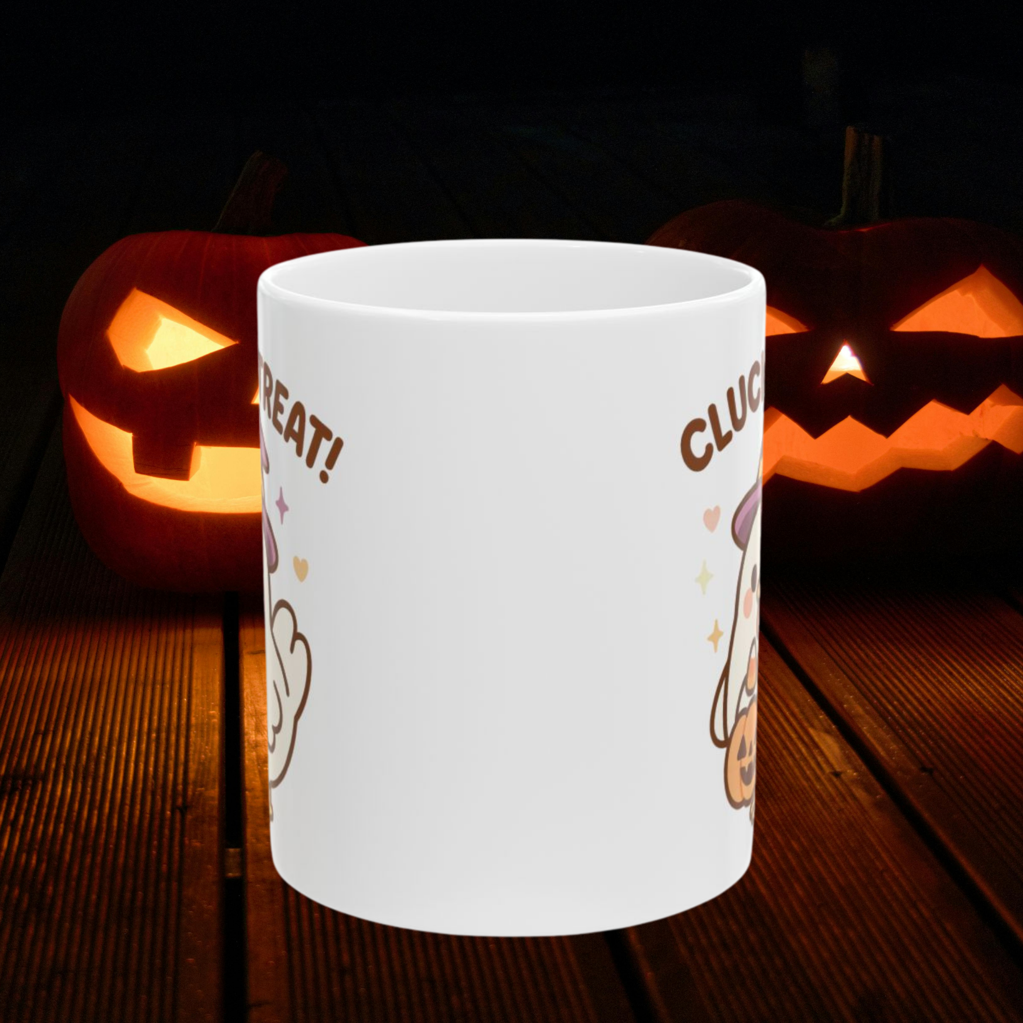 Cluck or Treat Halloween Chicken Mug Cute Witch Chicken Coffee Cup, Funny Fall Gift, Spooky Season Ceramic Mug product thumbnail image Cluck or Treat Halloween Chicken Mug Cute Witch Chicken Coffee Cup, Funny Fall Gift, Spooky Season Ceramic Mug product thumbnail image