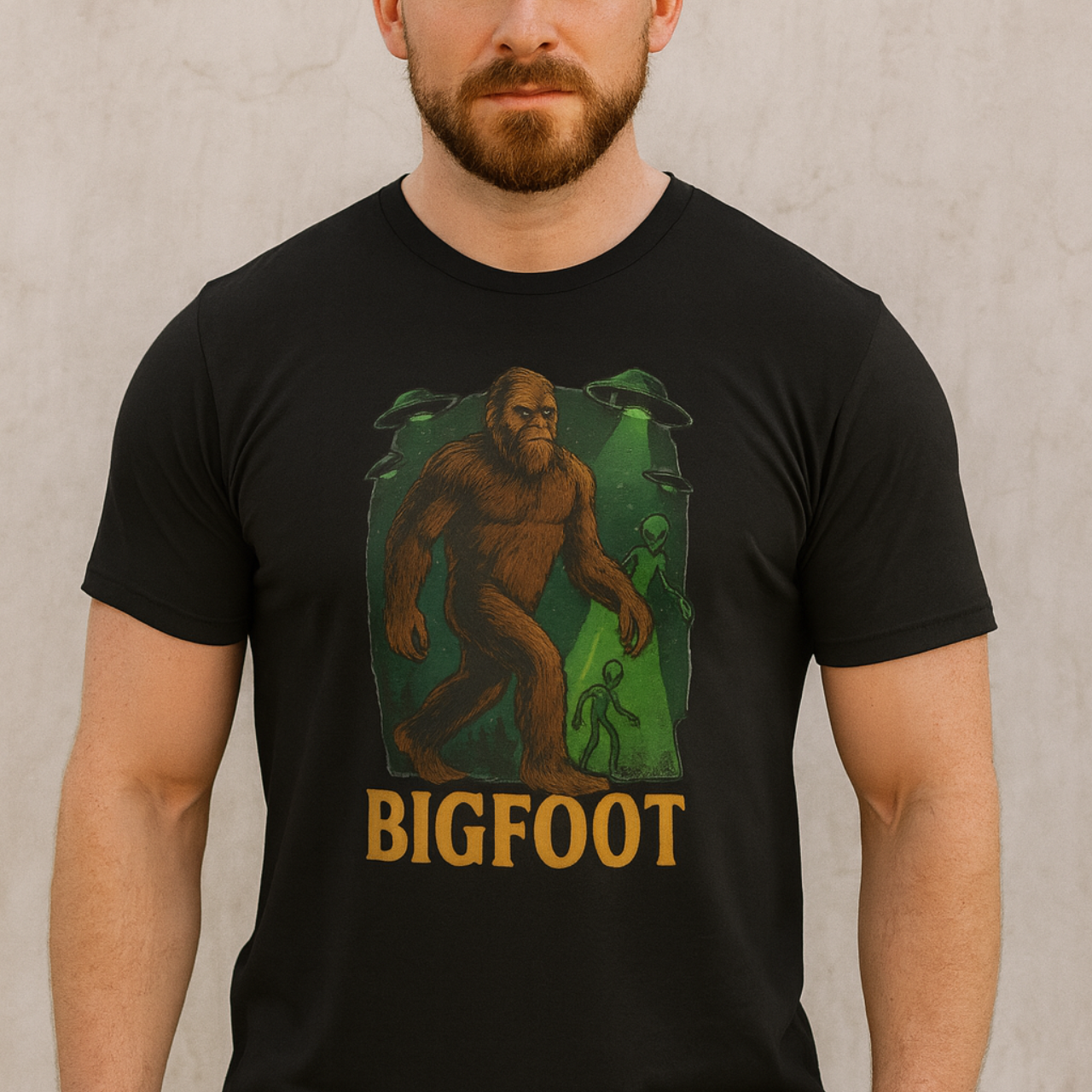 Bigfoot Unisex Softstyle T-Shirt - Adventure Apparel, Nature Lover Gift, Mythical Creature Tee, Outdoor Fashion, Gift for Sasquatch Fans