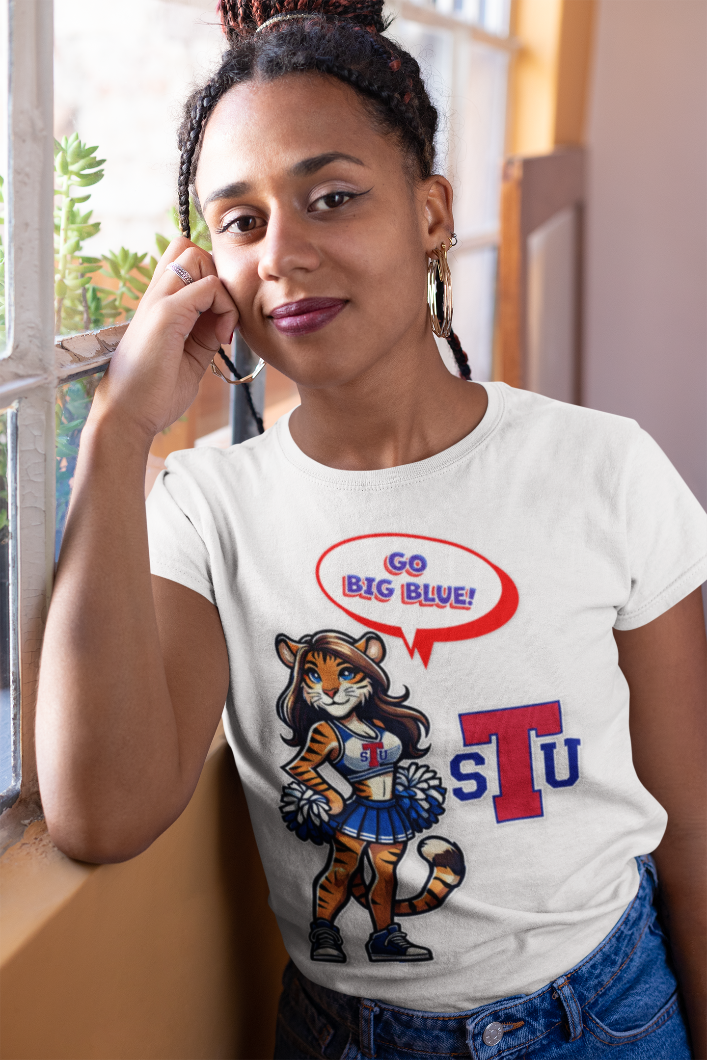 Cheerleader Triblend Tee, Fun Retro Shirt, Sports Fan Top, College Apparel, Cute Graphic Tee, Gift for Her product thumbnail image Cheerleader Triblend Tee, Fun Retro Shirt, Sports Fan Top, College Apparel, Cute Graphic Tee, Gift for Her product thumbnail image