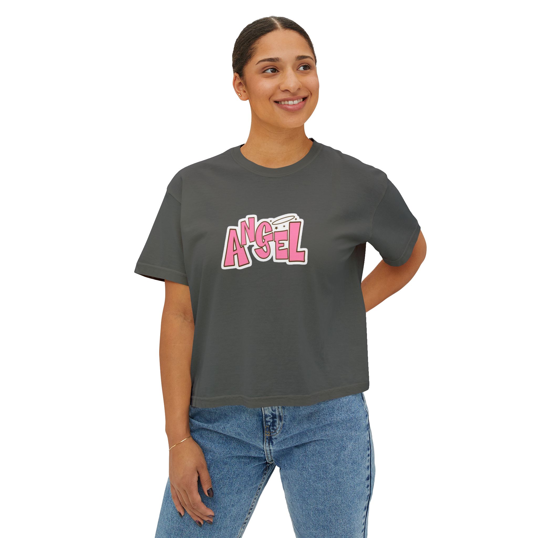 Personalized Women's Boxy T-Shirt, Perfect for Everyday Wear, Gift for Her, Birthdays Mother's Day Christmas Gifts, Summer Outfits, Relaxed Style product thumbnail image Personalized Women's Boxy T-Shirt, Perfect for Everyday Wear, Gift for Her, Birthdays Mother's Day Christmas Gifts, Summer Outfits, Relaxed Style product thumbnail image