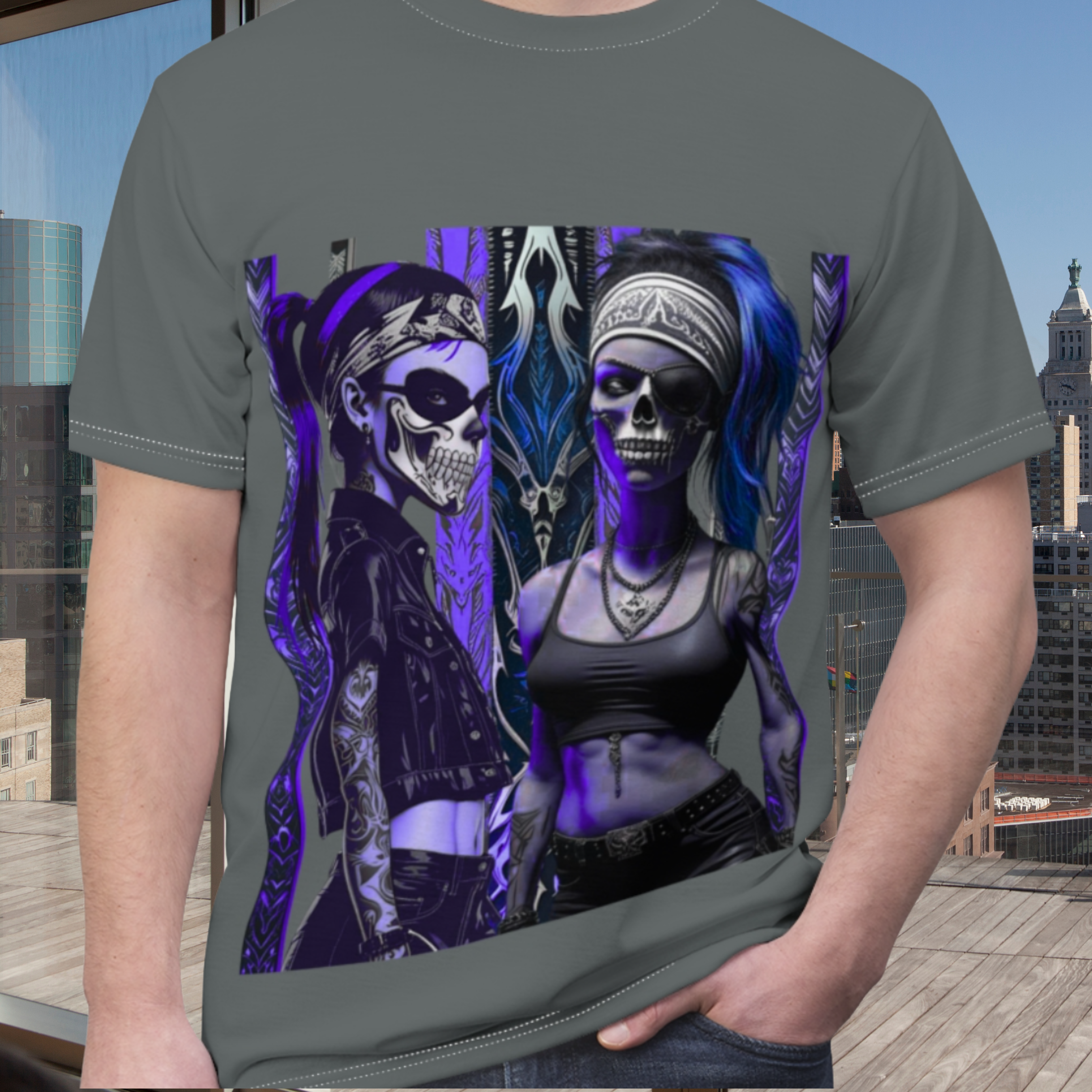 Gothic Skull Graphic Tee, Alternative Fashion Shirt, Edgy Unisex Top, Halloween Apparel, Festival Clothing Gothic Skull Graphic Tee, Alternative Fashion Shirt, Edgy Unisex Top, Halloween Apparel, Festival Clothing