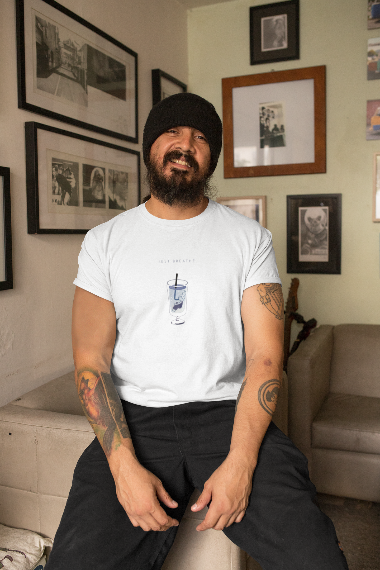 Chill Vibes Unisex Cotton Crew Tee, Relaxed T-Shirt, Summer Tee, Casual Gift, Art-Inspired Apparel, Everyday Wear product thumbnail image