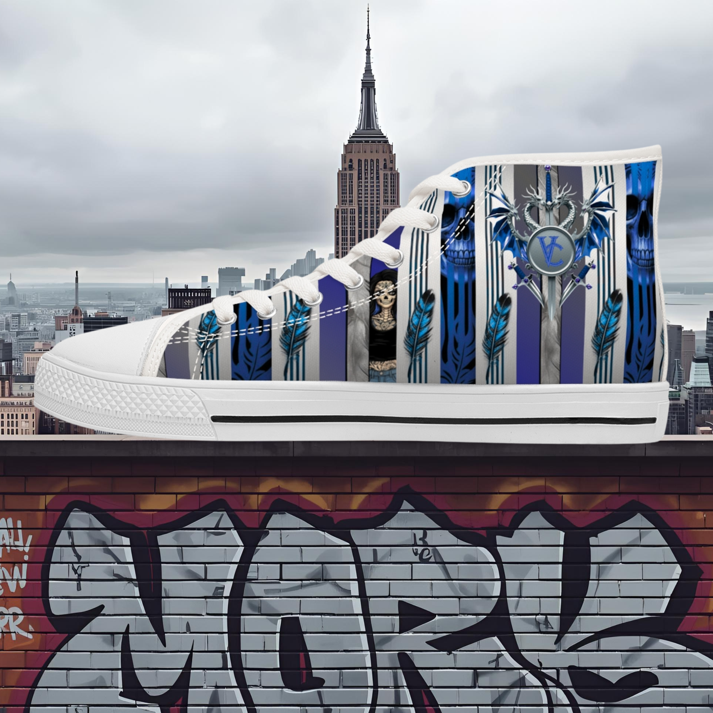 Stylish Women's High Top Sneakers, Trendy Footwear, Casual Shoes, Fashion Sneakers, Gift for Her, Unique Design product thumbnail image Stylish Women's High Top Sneakers, Trendy Footwear, Casual Shoes, Fashion Sneakers, Gift for Her, Unique Design product thumbnail image