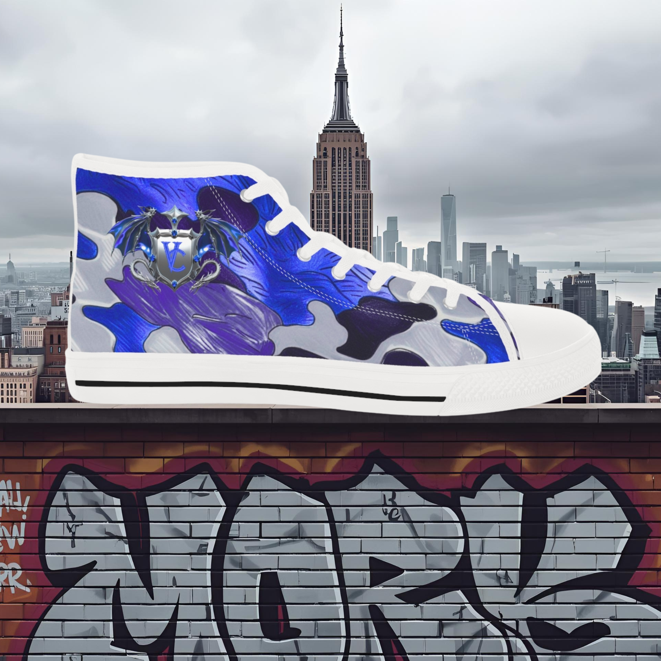 Vibrant High Top Sneakers - Unique Artwork, Casual Streetwear, Stylish Footwear, Gift for Him, Colorful Fashion Statement product thumbnail image Vibrant High Top Sneakers - Unique Artwork, Casual Streetwear, Stylish Footwear, Gift for Him, Colorful Fashion Statement product thumbnail image
