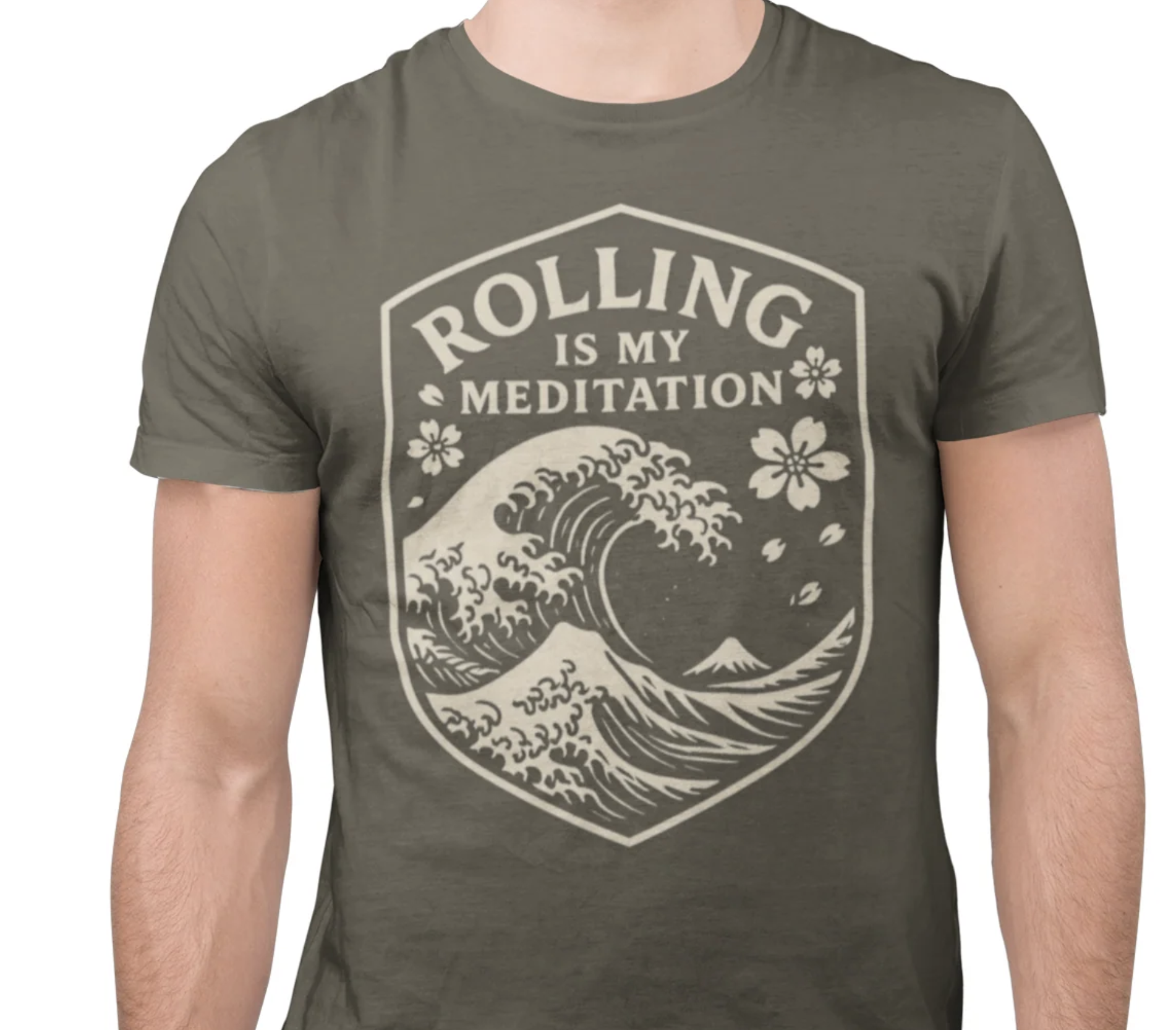 Rolling is My Meditation Zen BJJ Men/Unisex T-Shirt product thumbnail image Rolling is My Meditation Zen BJJ Men/Unisex T-Shirt product thumbnail image