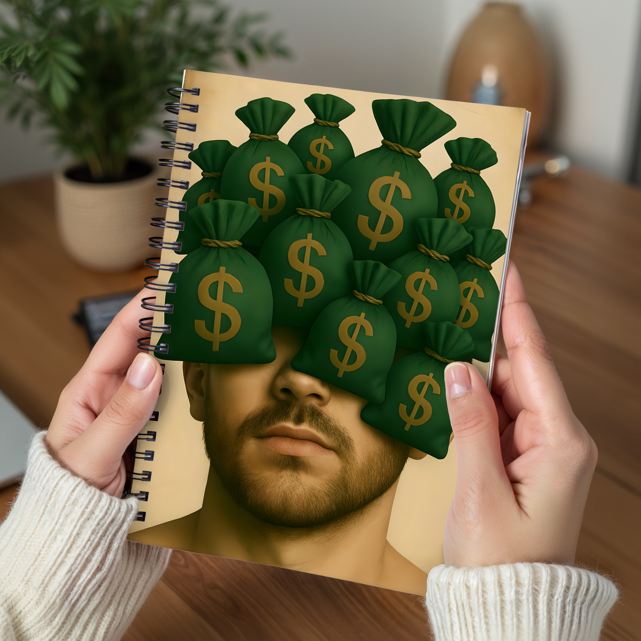 Money Mindset Spiral Notebook - Ruled Line, Journal, Gift for Students, Motivation Notebook, School Supplies, Office Use