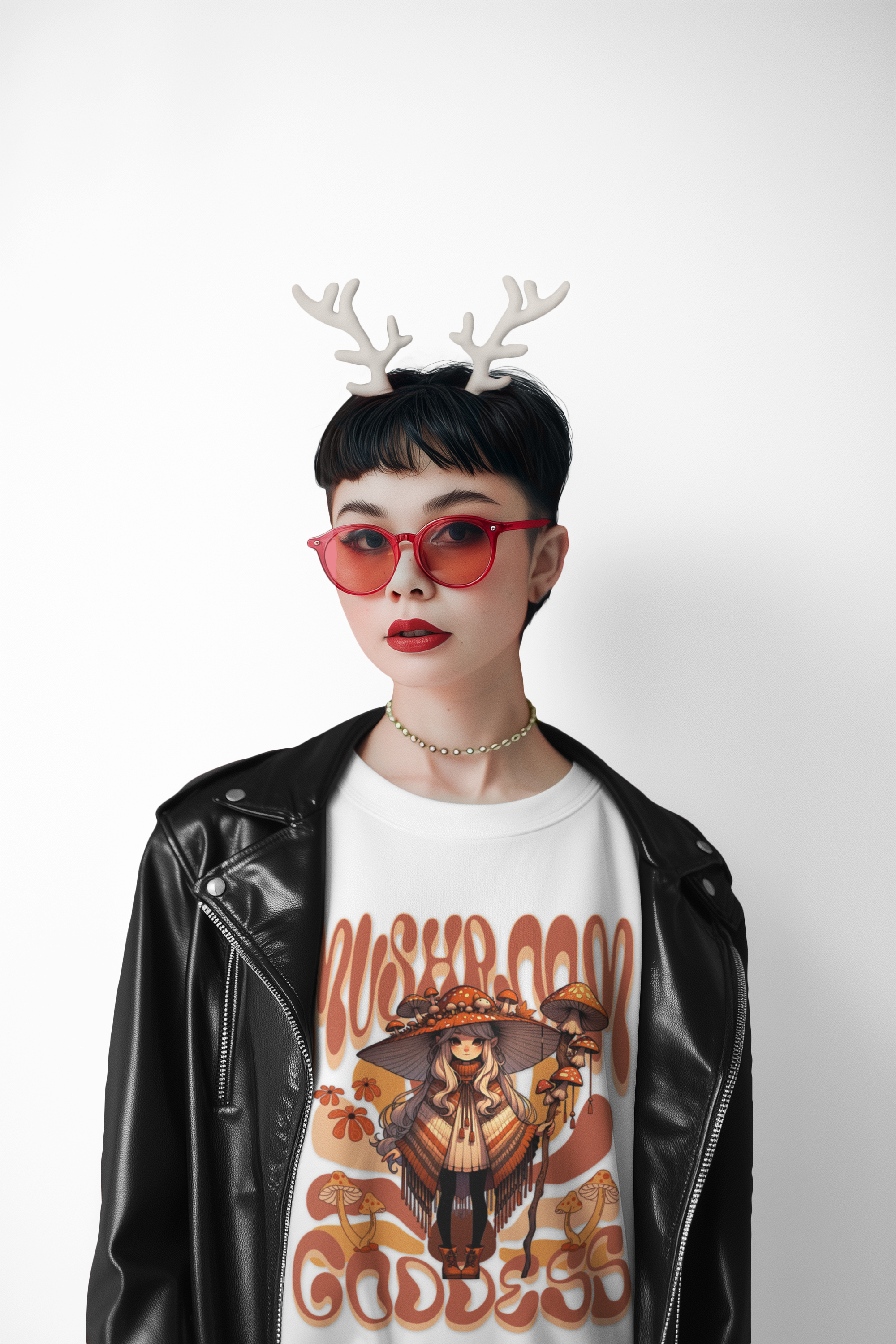 Mushroom Goddess Crewneck Sweatshirt - Cozy Unisex Pullover, Perfect for Fall, Boho Aesthetic, Festival Wear, Nature Lover Gift product thumbnail image Mushroom Goddess Crewneck Sweatshirt - Cozy Unisex Pullover, Perfect for Fall, Boho Aesthetic, Festival Wear, Nature Lover Gift product thumbnail image