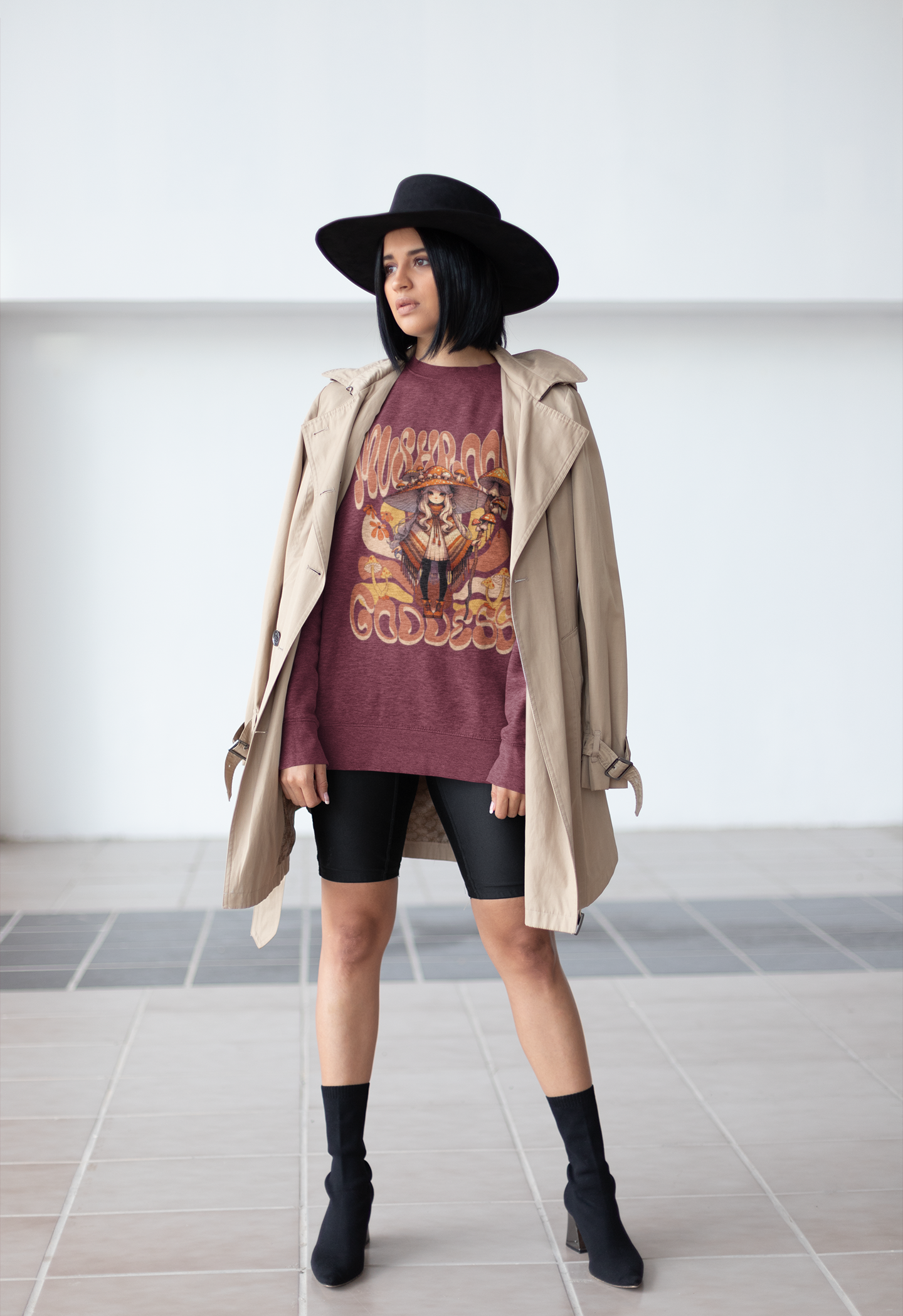 Mushroom Goddess Crewneck Sweatshirt - Cozy Unisex Pullover, Perfect for Fall, Boho Aesthetic, Festival Wear, Nature Lover Gift product thumbnail image Mushroom Goddess Crewneck Sweatshirt - Cozy Unisex Pullover, Perfect for Fall, Boho Aesthetic, Festival Wear, Nature Lover Gift product thumbnail image