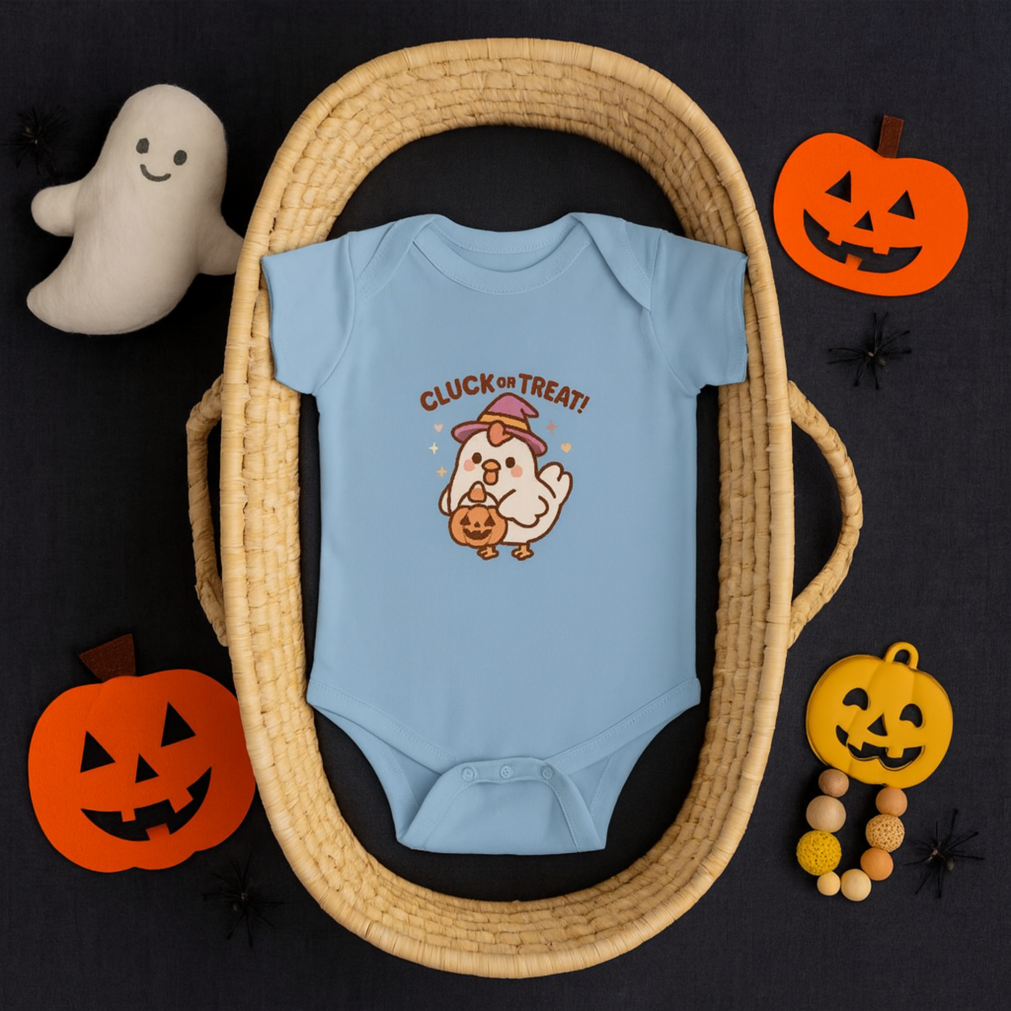 Adorable Halloween Baby Onesie “Cluck or Treat” Bodysuit | Cute Chicken Costume Baby Outfit | Toddler And Infant Fall Holiday Gift product thumbnail image Adorable Halloween Baby Onesie “Cluck or Treat” Bodysuit | Cute Chicken Costume Baby Outfit | Toddler And Infant Fall Holiday Gift product thumbnail image