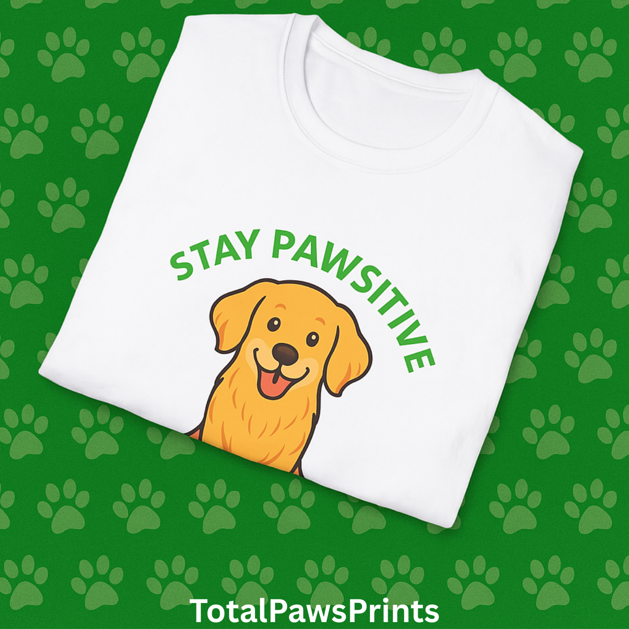 ๐พ Stay Pawsitive โ Golden Retriever Edition T-Shirt | Gildan 64000 Unisex Softstyle Tee product thumbnail image ๐พ Stay Pawsitive โ Golden Retriever Edition T-Shirt | Gildan 64000 Unisex Softstyle Tee product thumbnail image