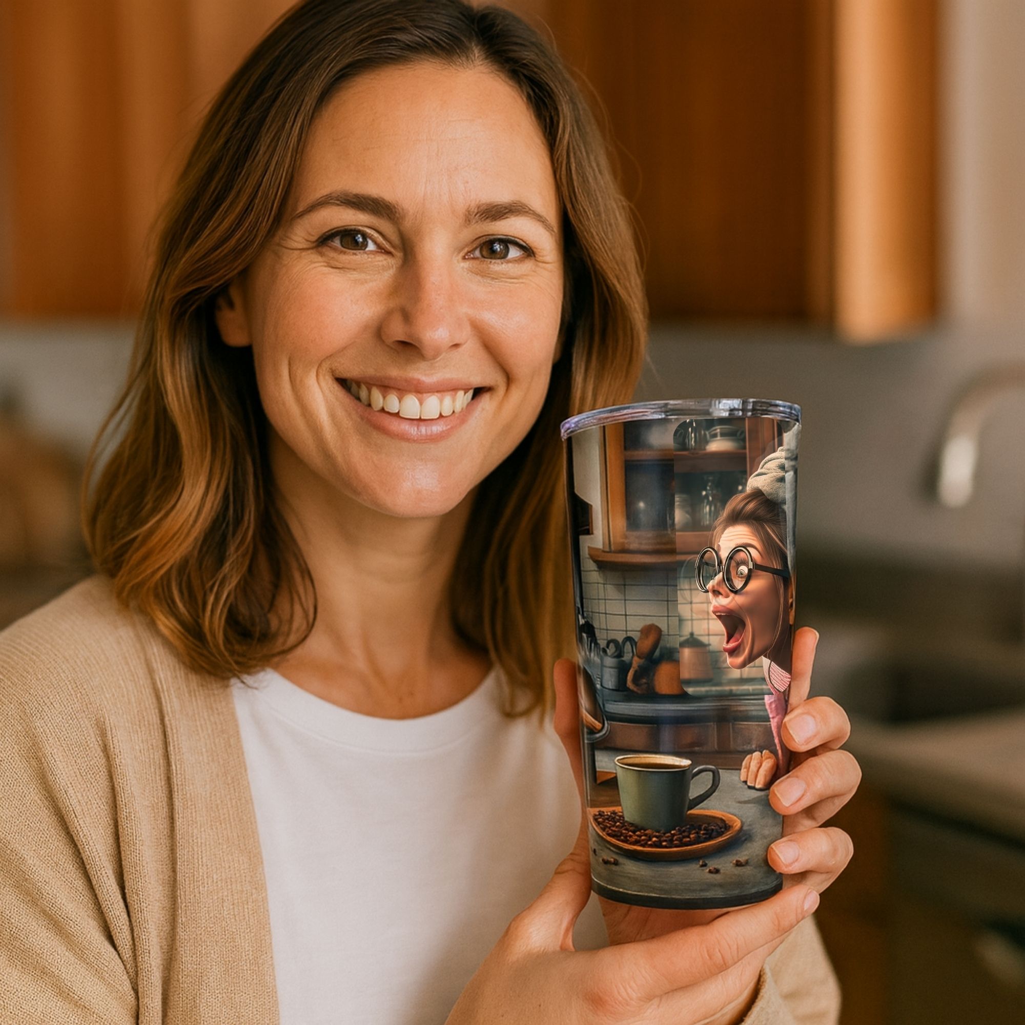 But First, Coffee – 20oz Funny Tumbler for Caffeine Queens product thumbnail image