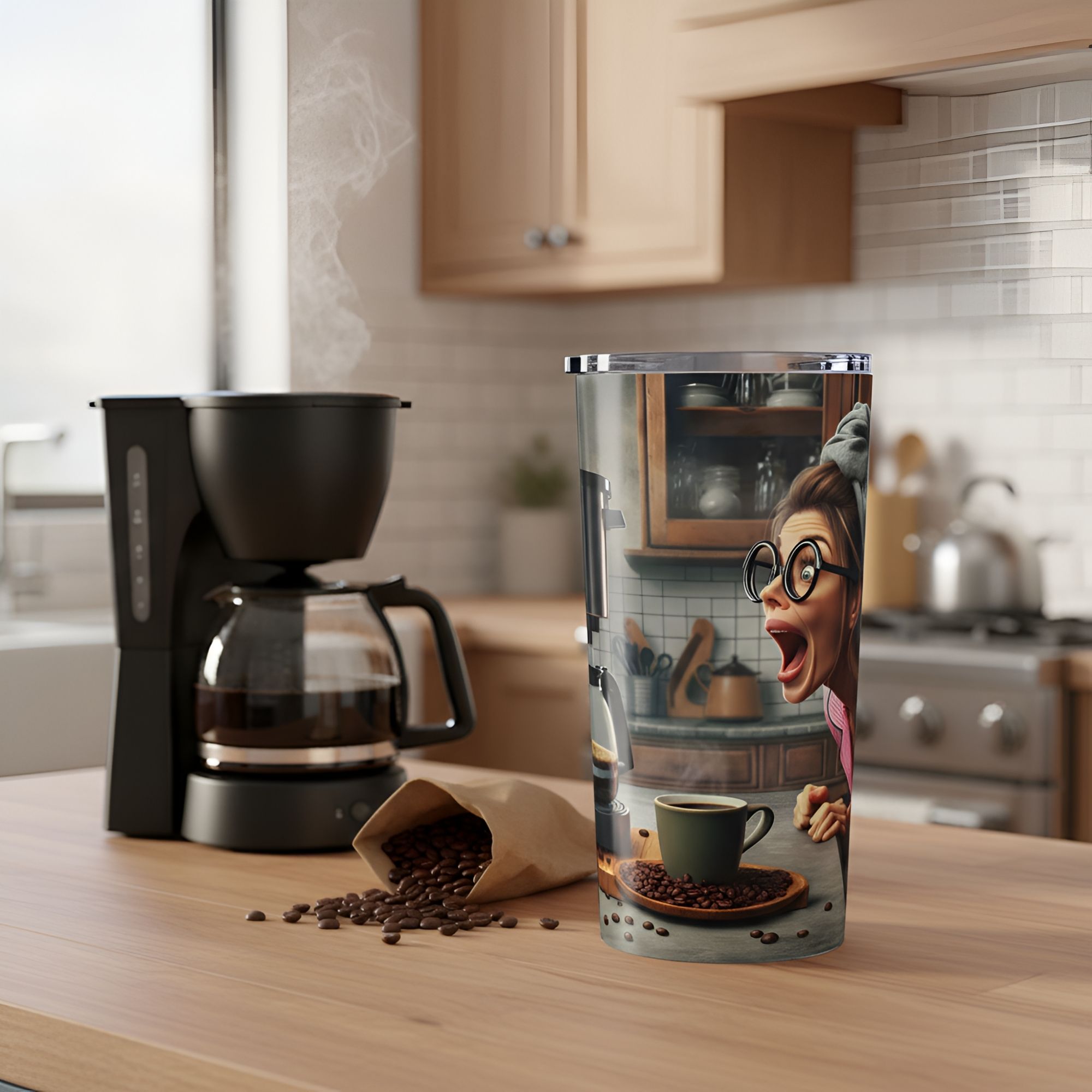 But First, Coffee – 20oz Funny Tumbler for Caffeine Queens product thumbnail image