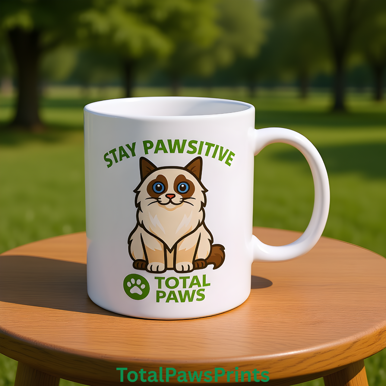 🐾 Stay Pawsitive – Ragdoll Edition Mug (11 oz / 15 oz) product thumbnail image 🐾 Stay Pawsitive – Ragdoll Edition Mug (11 oz / 15 oz) product thumbnail image